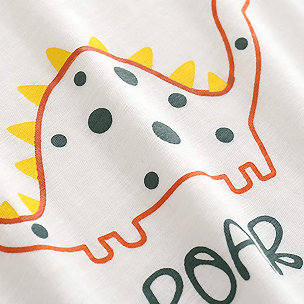**Adorable Dinosaur Boys Toddler Clothes Sets - Soft Cotton T-Shirt & Shorts Outfit for Playtime & Casual Wear**