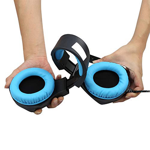 Professional LED Gaming Headset with Microphone for PS5 - Noise Cancelling, Mute Function & Comfortable Design | Compatible with PS4, Xbox Series X/S, PC & Mac | Perfect for Competitive Gaming & Late-Night Sessions
