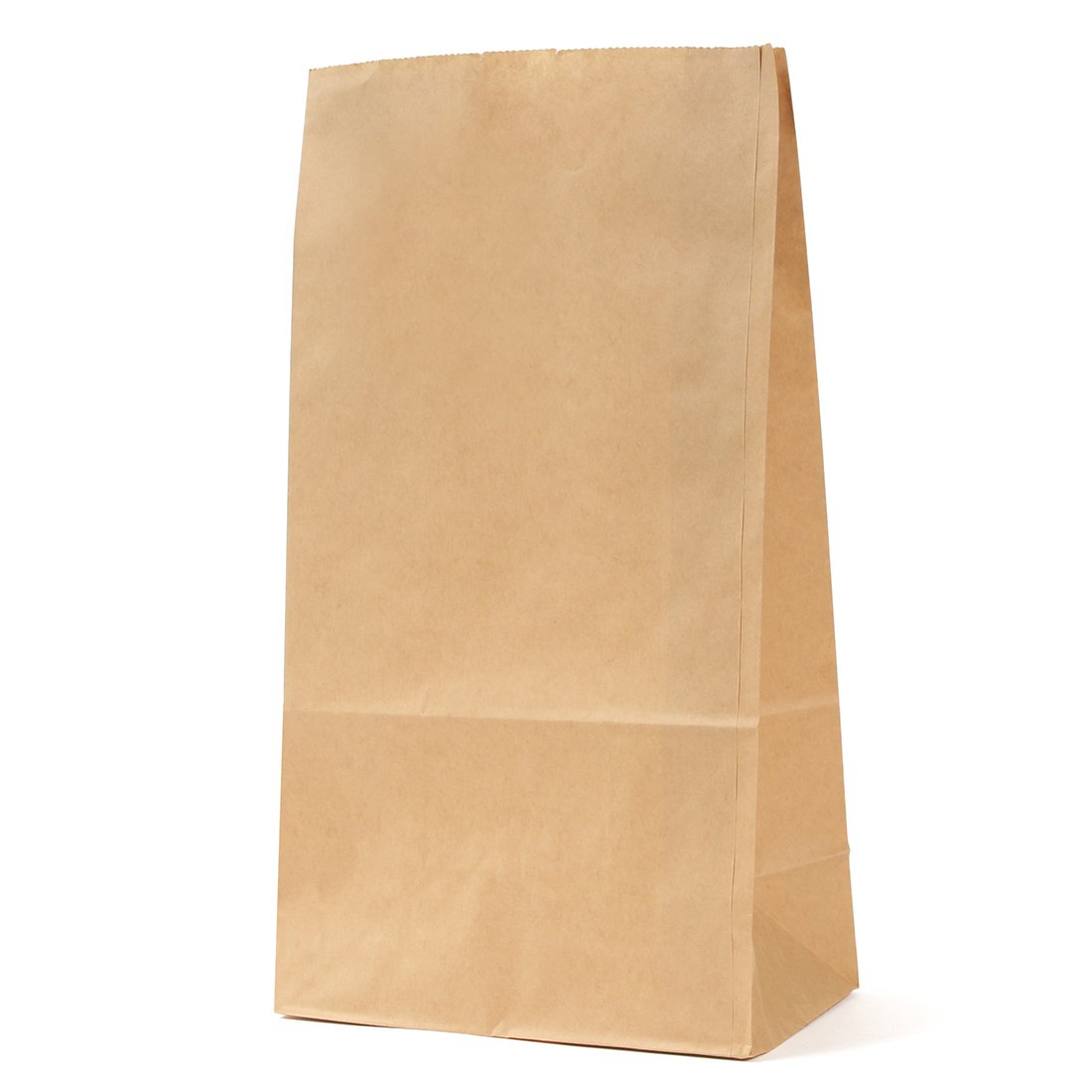 Eco-Friendly Unbleached Square Bottom Paper Bags with Gusset - Pack of 100 Sheets (H6 Size) | Perfect for Retail Packaging, Gift Bags & Eco-Conscious Shopping