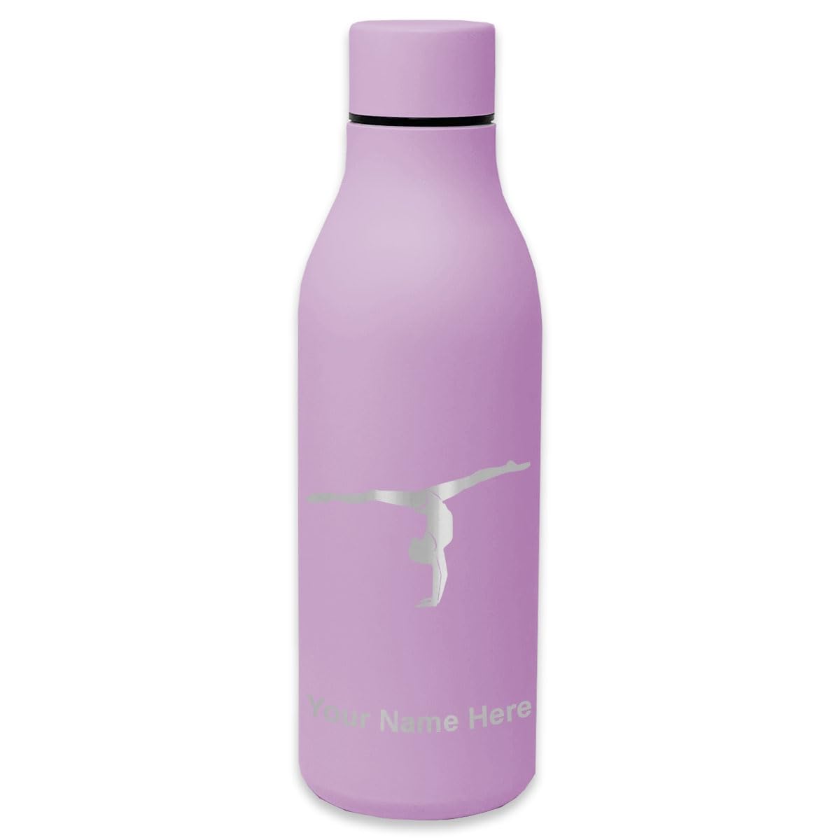 LaserGram Double Wall Insulated Stainless Steel Water Bottle with Custom Engraving - Perfect Gift for Gymnasts, Athletes & Fitness Enthusiasts - Ideal for Gym, Sports & Outdoor Activities
