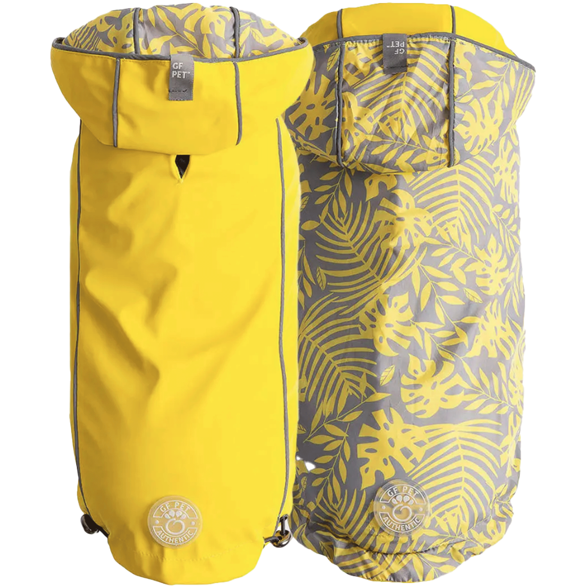 Waterproof Reversible Dog Raincoat - Yellow & Blue for Small to Large Dogs - Perfect for Outdoor Walks & Rainy Day Adventures