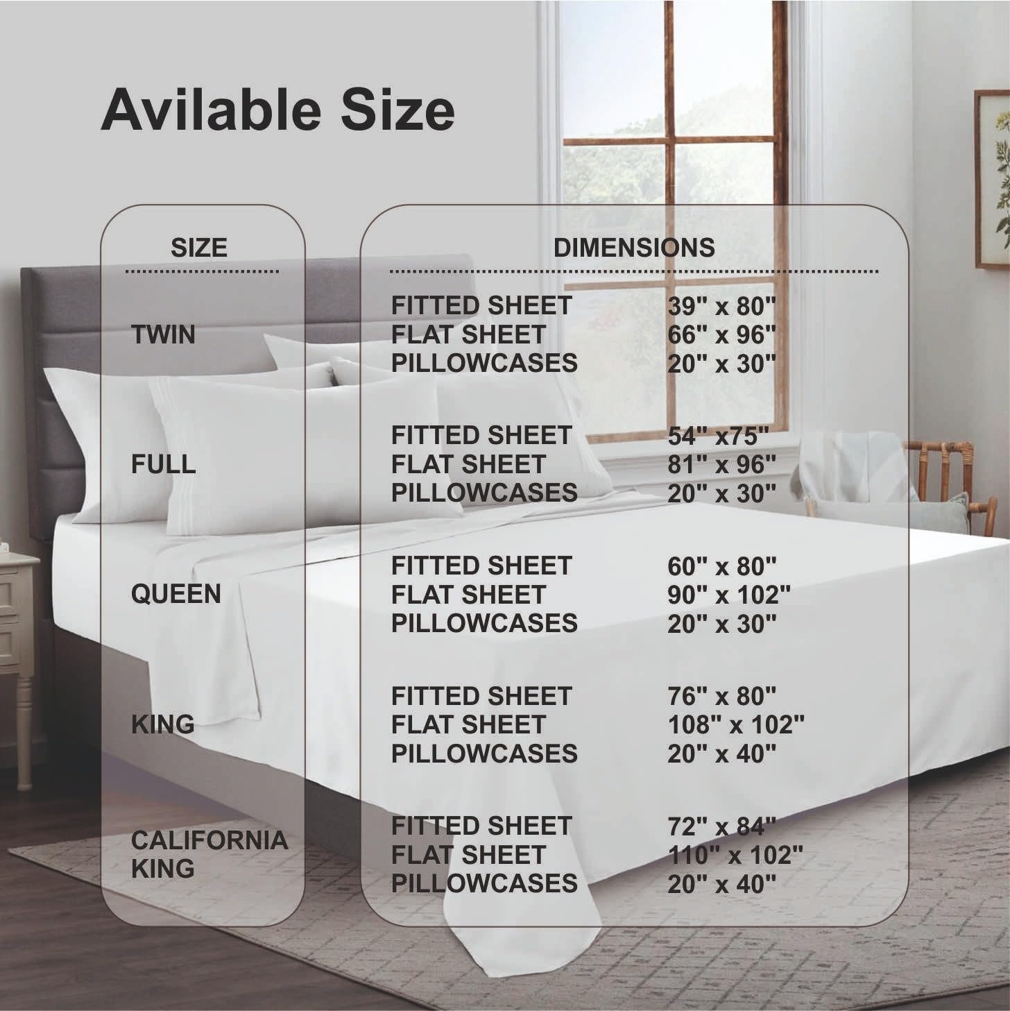 Luxury 1000 Thread Count 100% Egyptian Cotton Queen Sheet Set - 4 Piece White Bedding with 18