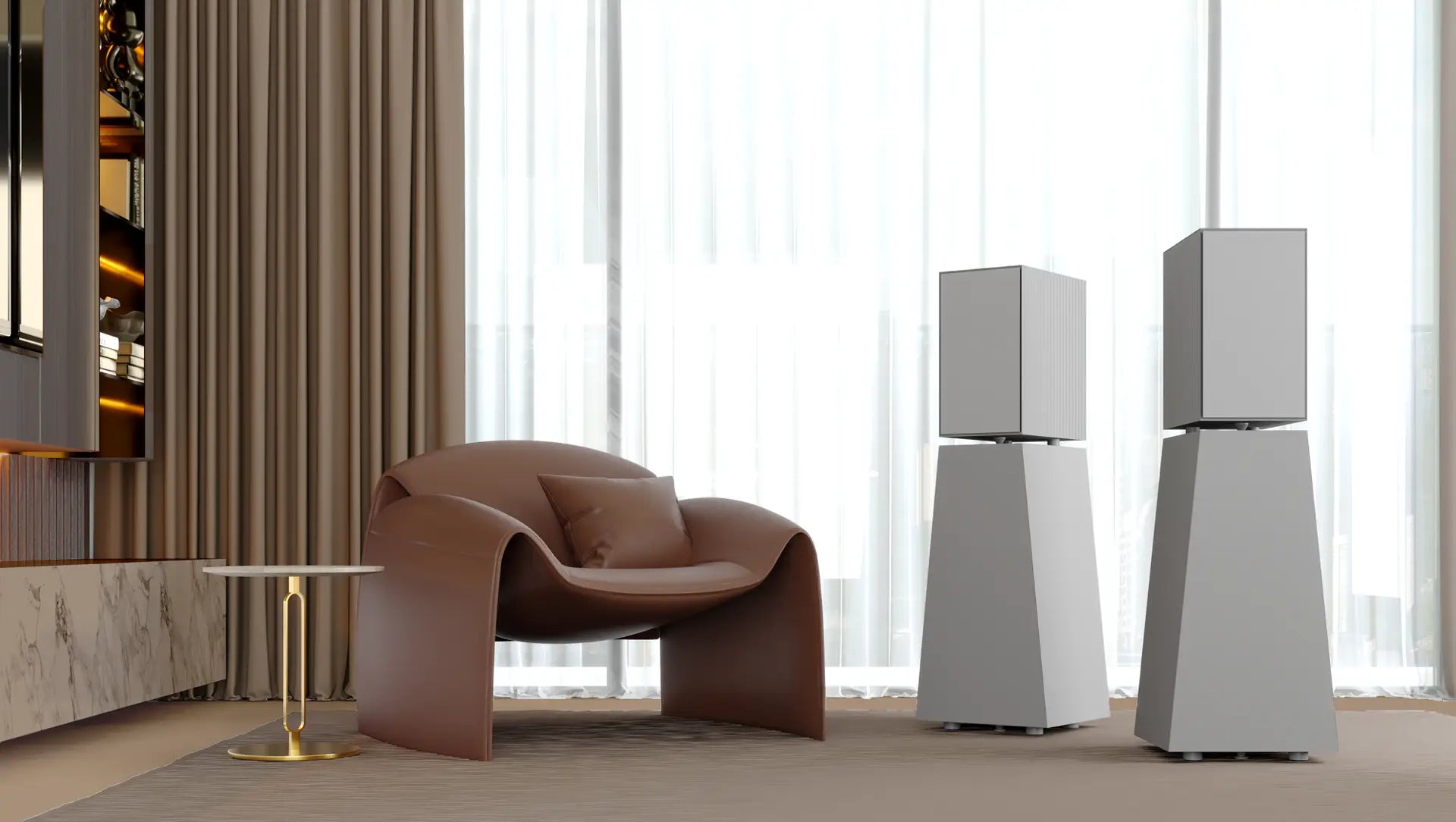 Goldmund Asteria Wireless Powered Loudspeakers - Premium HiFi Bluetooth Speakers with High-Fidelity Sound for Home Theater, Music Studio & Audiophile Enthusiasts