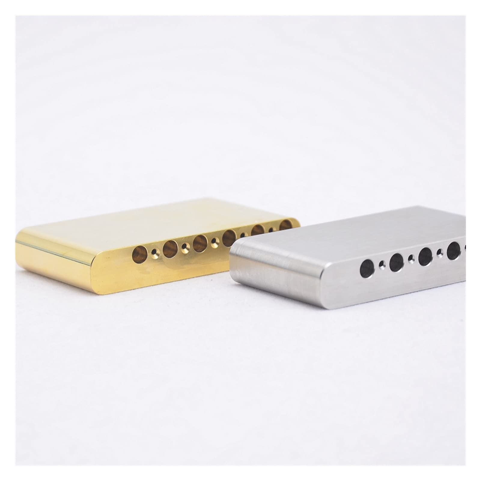 6-Piece Brass/Stainless Steel Electric Guitar Tremolo Bridge Block Set - Replacement Parts for Enhanced Sustain & Stability | Perfect for Fender Stratocaster & Electric Guitar Upgrades