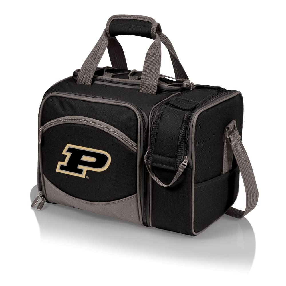 Picnic TIME NCAA Malibu Insulated Cooler Tote with Picnic Set - Portable Picnic Basket for Outdoor Gatherings, Beach Trips & Tailgating Parties