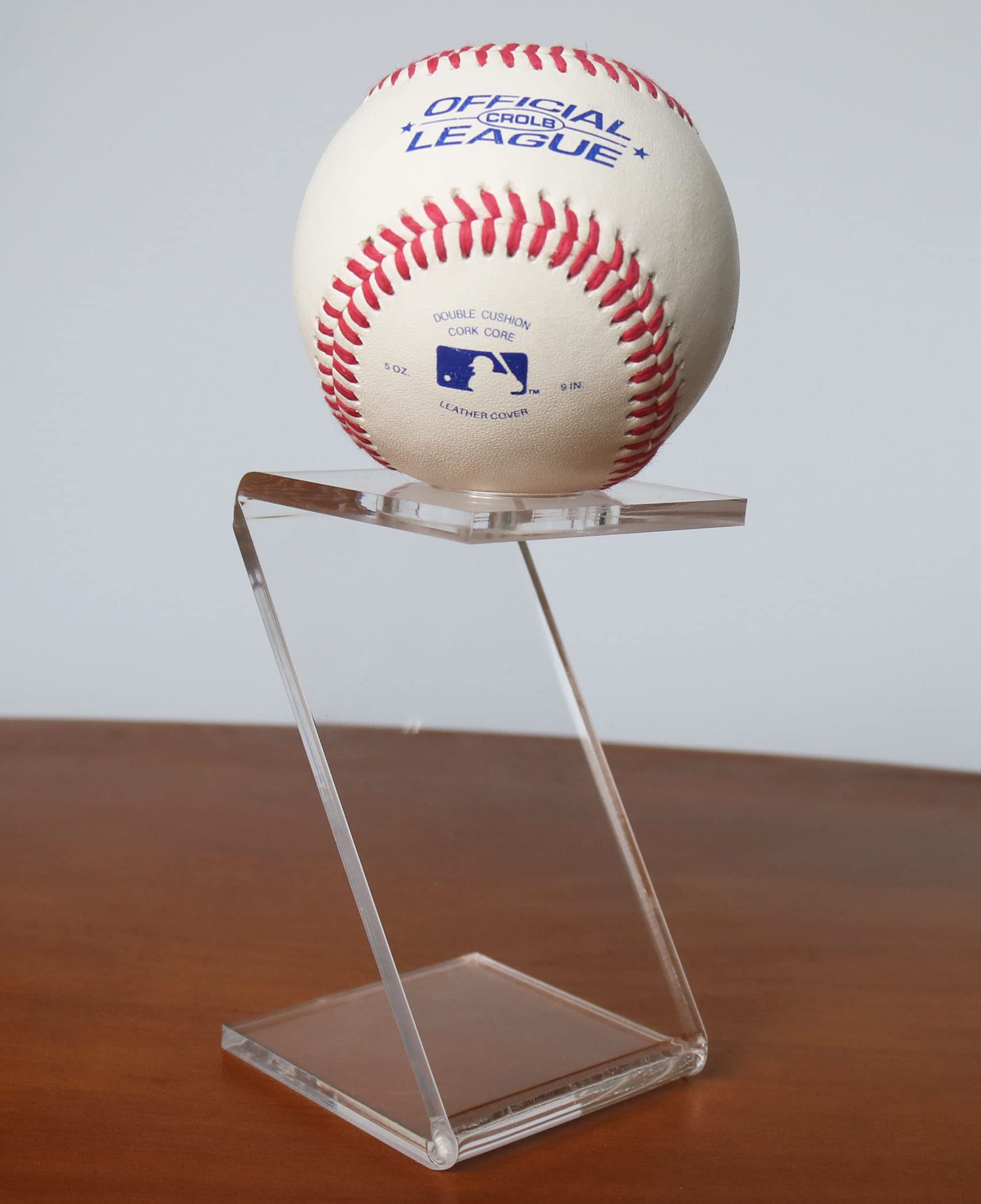 Clear Acrylic Baseball Display Stand - Signed Autographed Memorabilia Holder for Golf, Tennis & Crystal Balls - 1 Pack - Perfect for Showcasing Collectibles in Home, Office or Sports Memorabilia Displays