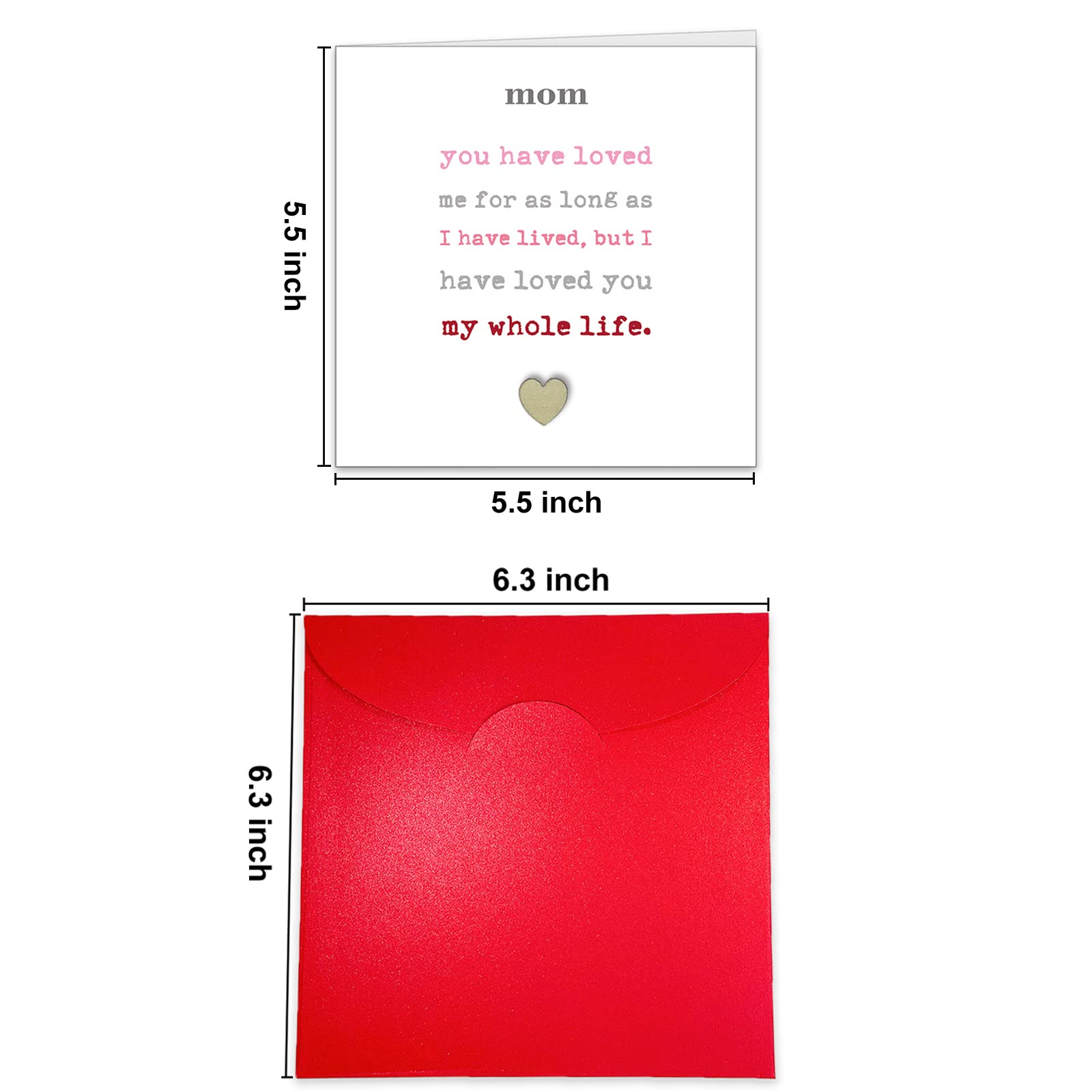 Miatoi Special Mother's Day Card - Heartfelt Birthday Greeting Card for Mom from Daughter or Son - Thank You & I Love You Forever - Perfect for Mother's Day, Birthday, Anniversary & Special Occasions