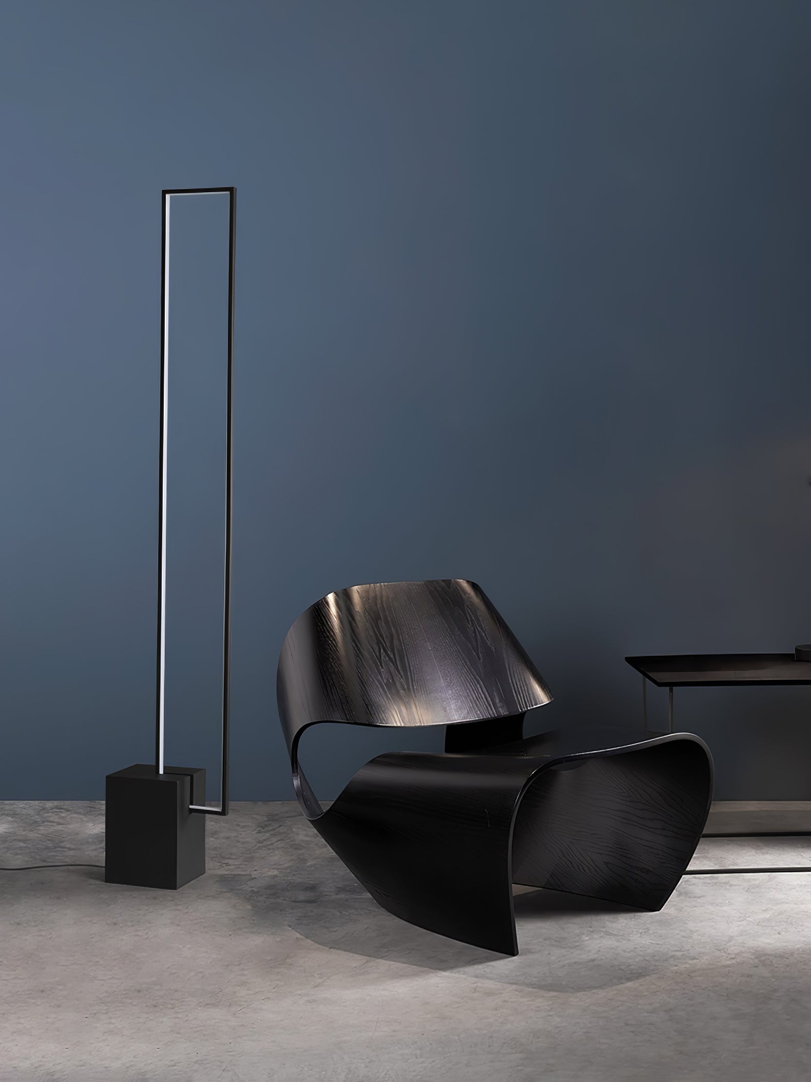 Modern LED Edge Floor Lamp with Adjustable Brightness - Perfect for Living Room, Bedroom, and Office Lighting