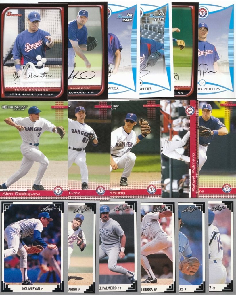 Texas Rangers Baseball Cards - 1000 Unique Collectible Cards Including 2020 Topps Heritage | Perfect for MLB Fans, Sports Memorabilia Collectors & Trading Card Games