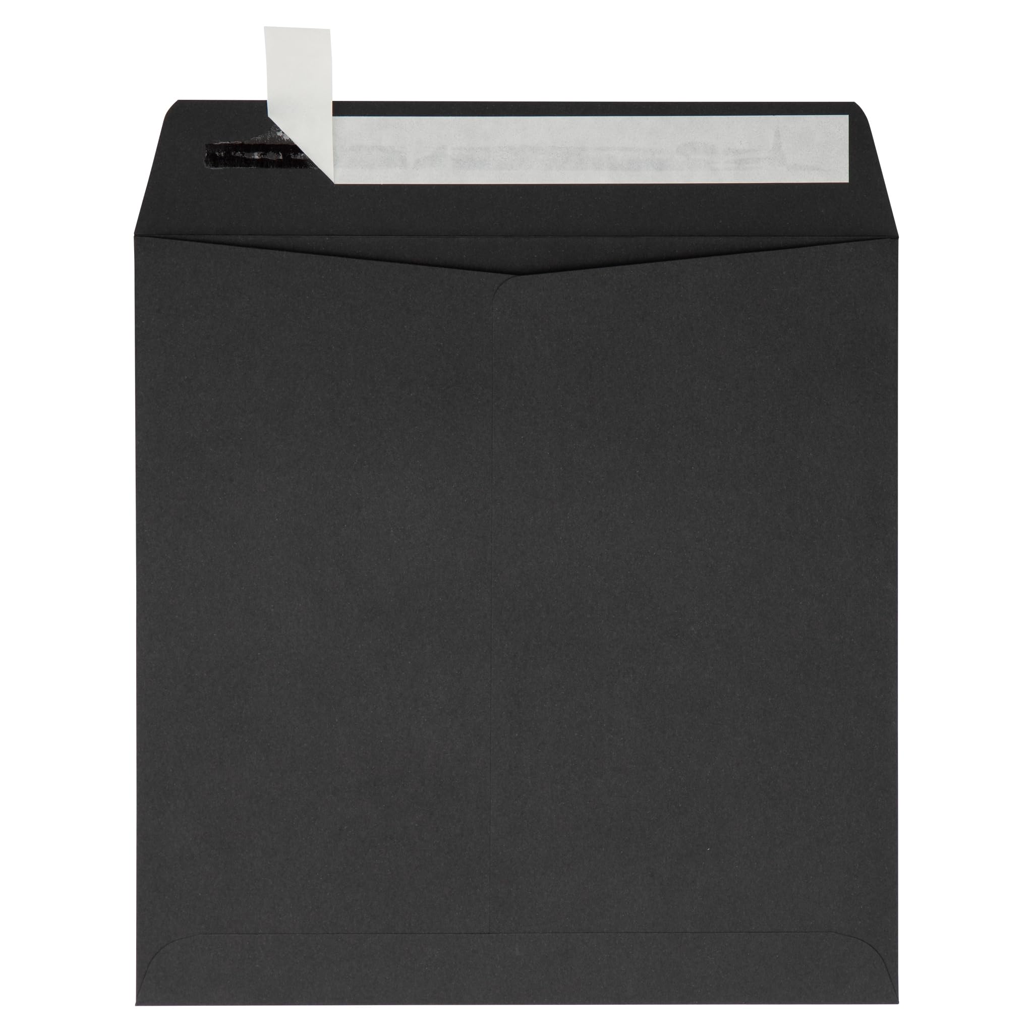 Premium LUXPaper Square Invitation Envelopes 8x8 Inches - Self-Sealing Peel & Press Closure - 80lb Text Weight Midnight Black (Pack of 500) - Perfect for Wedding Invitations, Greeting Cards, Party Favors and Business Correspondence