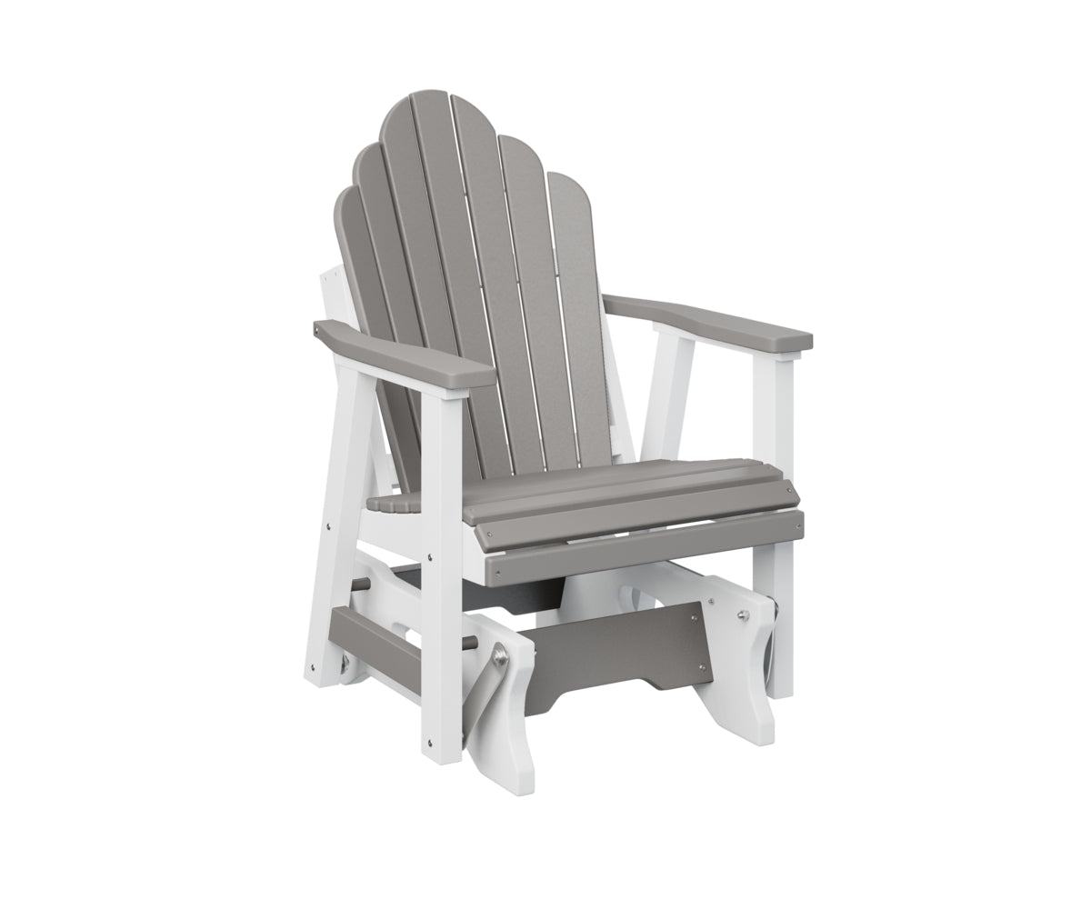 Berlin Gardens Cozi Back Single Glider - Comfortable Outdoor Rocking Chair for Patio, Porch & Garden Relaxation | Perfect for Reading, Lounging & Enjoying Nature