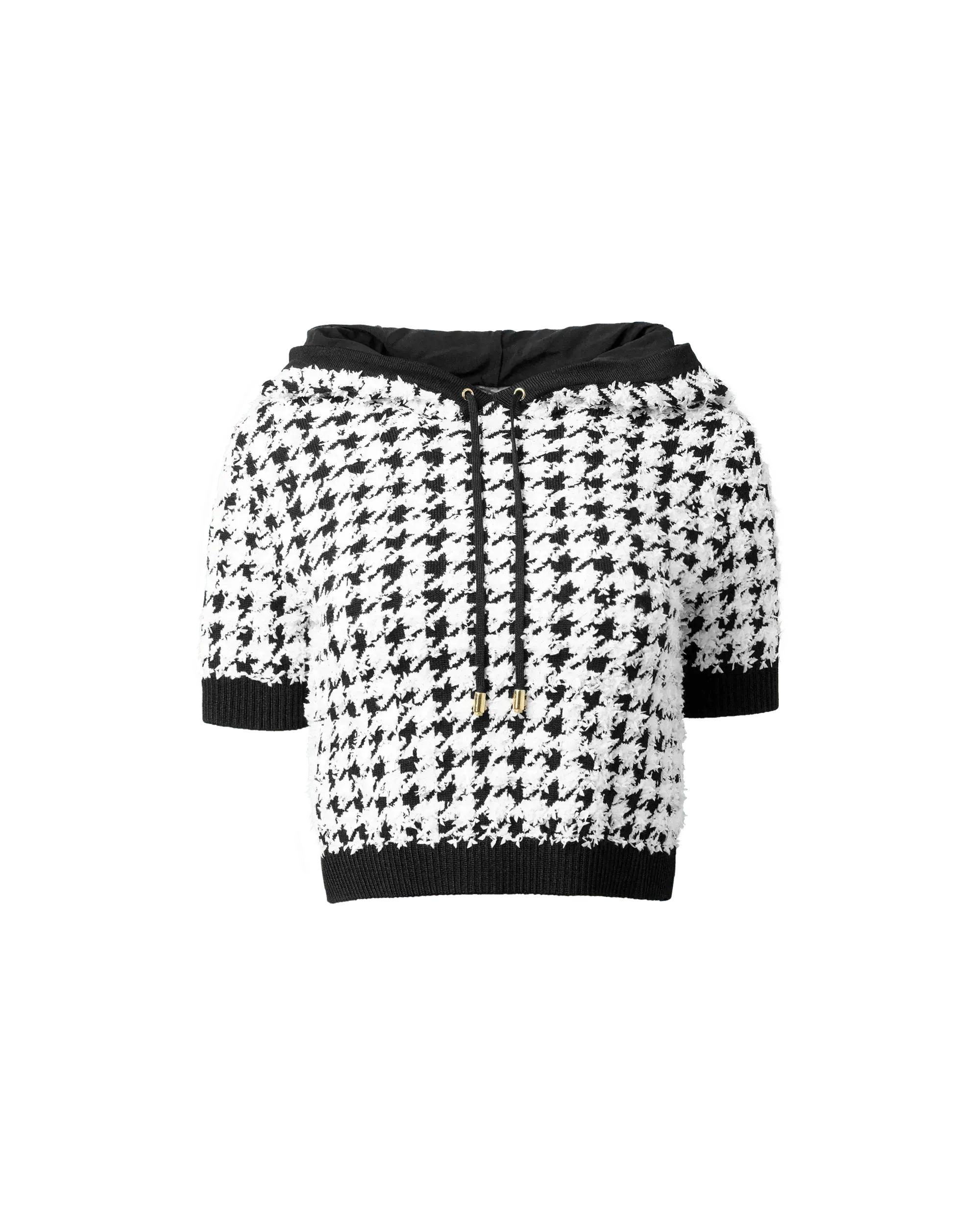 Trendy Hooded Crop Top 2268 - Women's Fashion Pullover for Casual Outfits & Streetwear Style