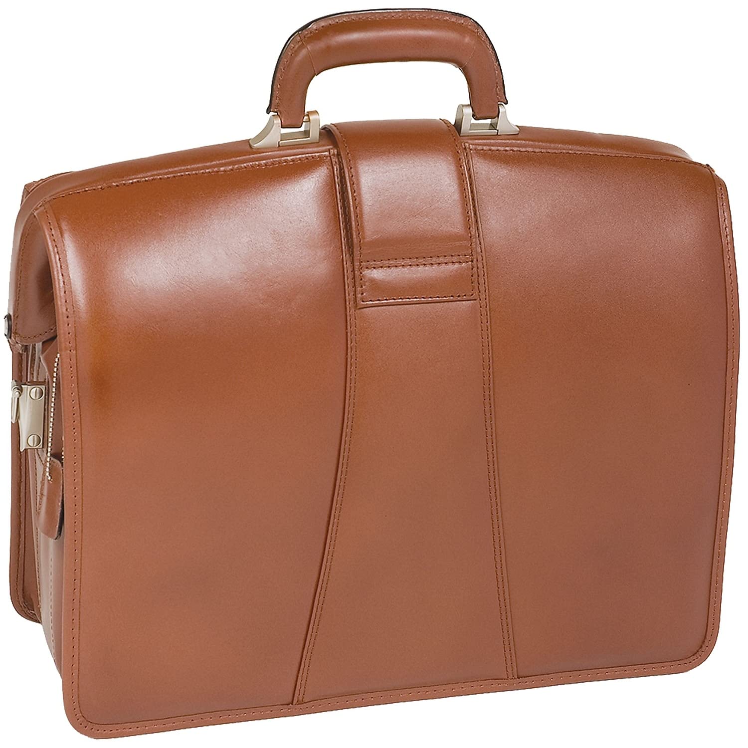 Harrison 15.6 Inch Genuine Leather Laptop Briefcase for Business Professionals - Stylish Work Bag for Office, Travel & Commuting