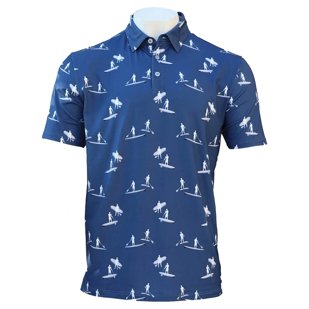 AndersonOrd California Men's Golf Polo Shirt - Moisture Wicking, UV Protection & Breathable for Comfort on the Golf Course