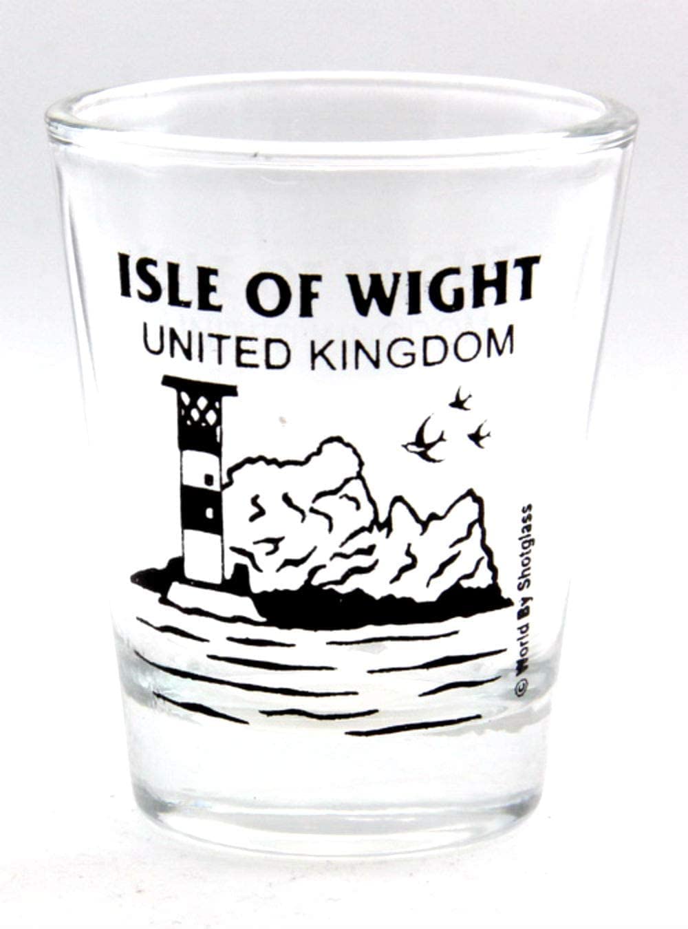 Isle of Wight UK Harbor View Souvenir Shot Glass - Perfect for Gifts, Collectibles & Coastal-Themed Parties
