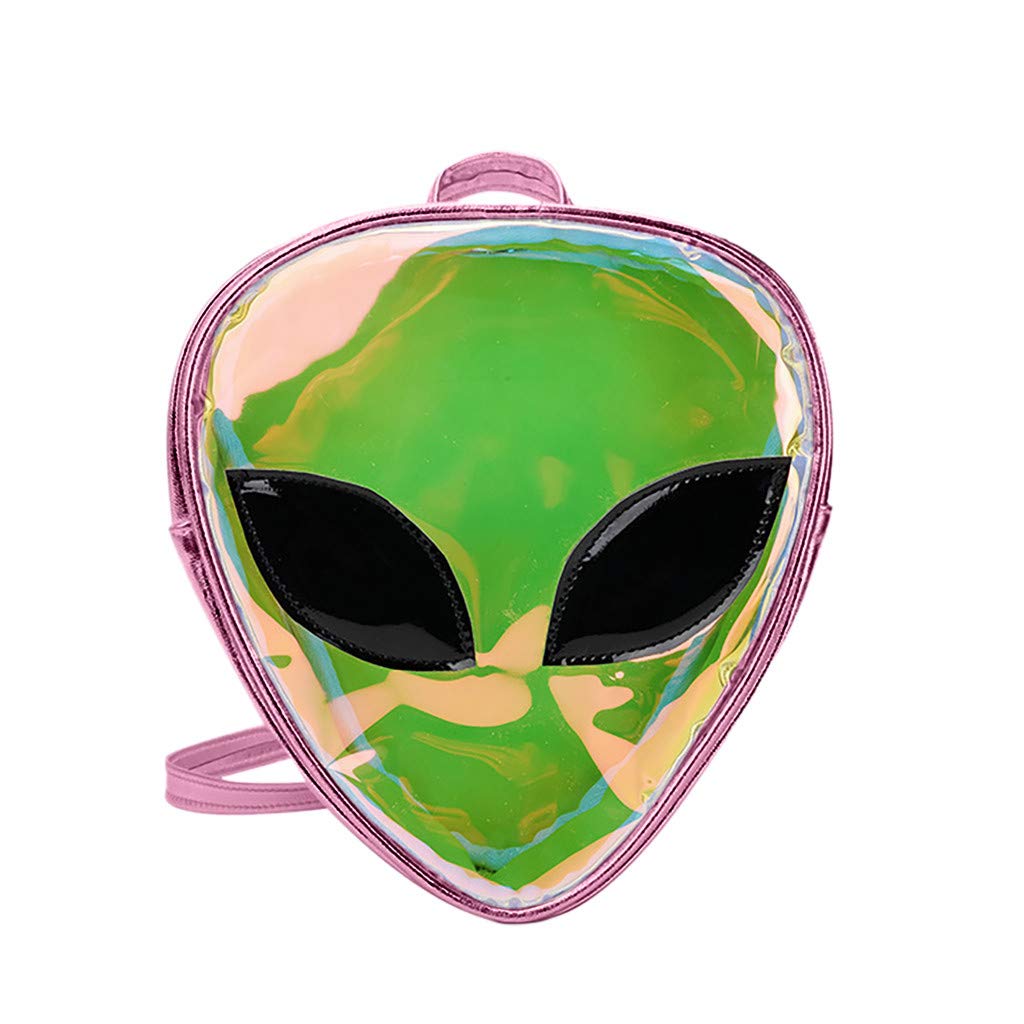 Alien Jelly Backpack for Women & Kids - Transparent Shoulder Bag for Phone & Coins - Perfect for School & Travel