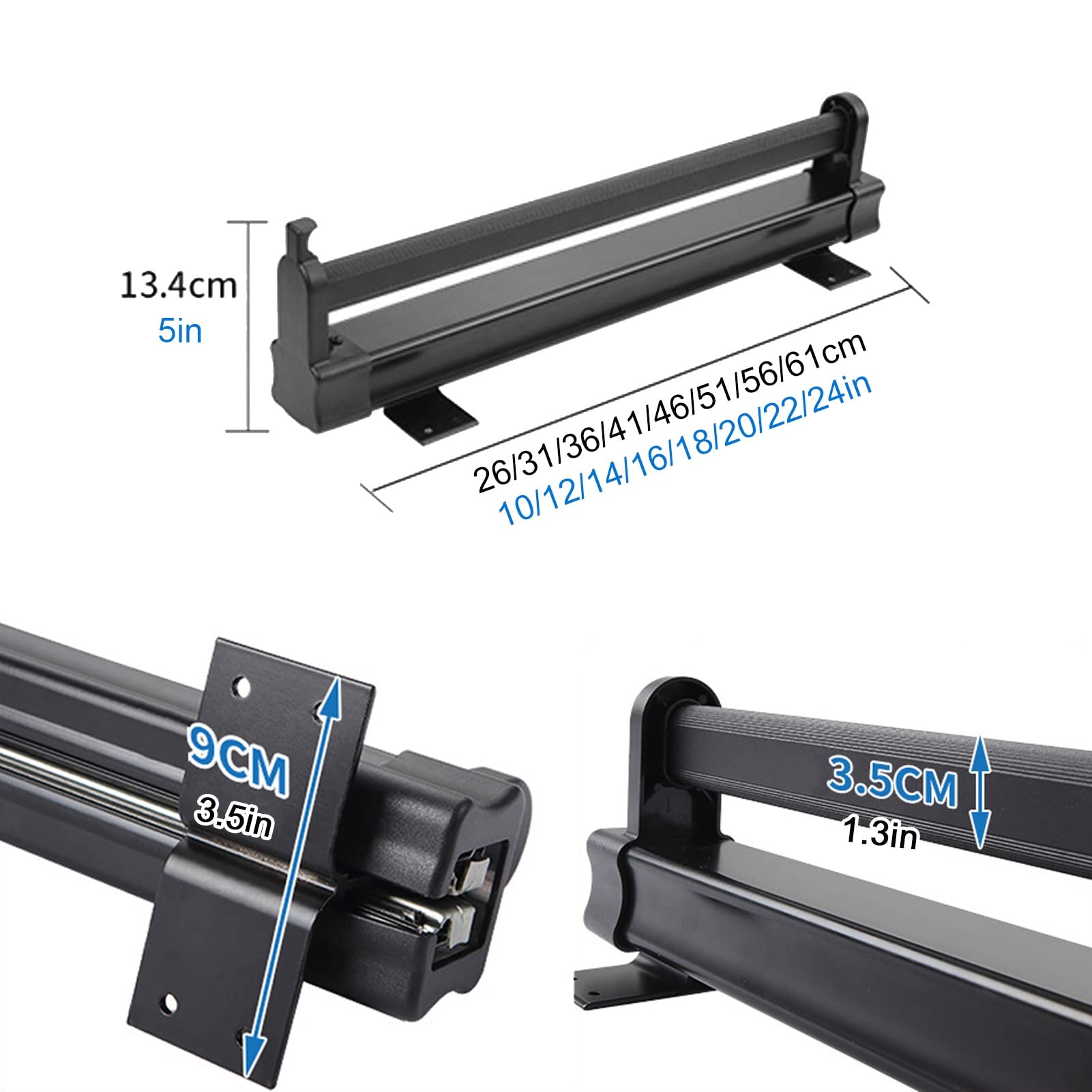 Pull-Out Closet Valet Rod - Black Extendable Wardrobe Hanger for Clothes & Pants | Retractable Double Ball Sliding Rail with 30kg Weight Capacity | Perfect for Closet Organization, Bedroom Storage & Space-Saving Solutions