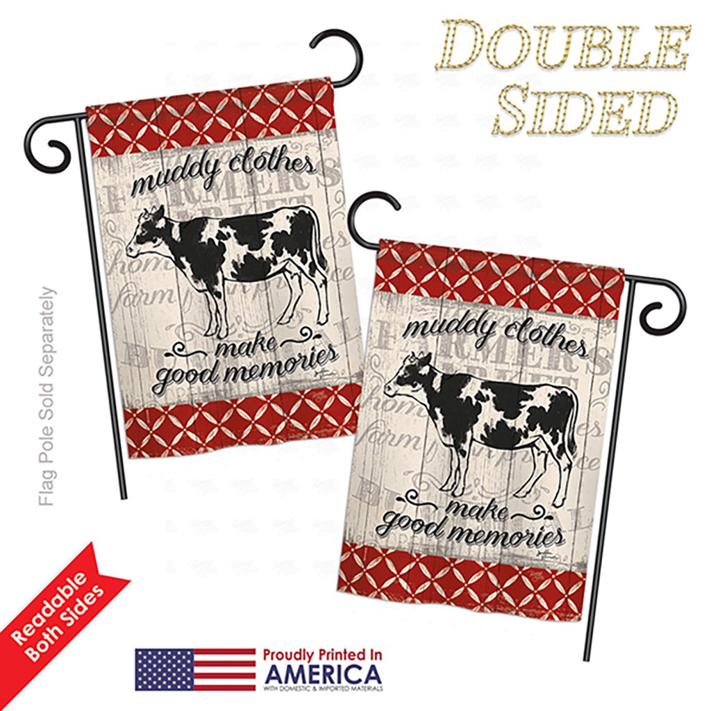 Farm Cow Garden Flag 13x18.5