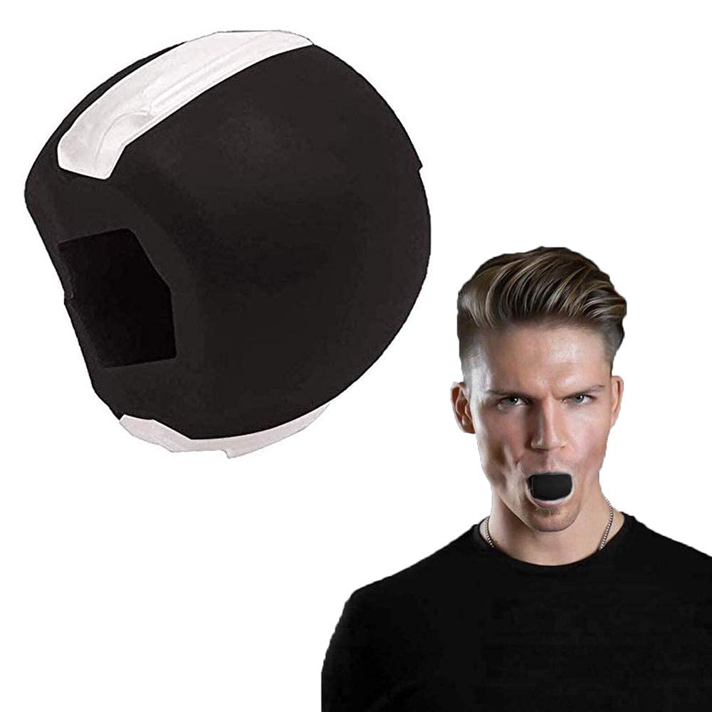 MORTON DAVIES Jawline Exerciser for Face & Neck - Define Jawline, Slim Face & Reduce Double Chin - Anti-Aging Facial Toner for Youthful Look - Stress Relief & Craving Control (Pack of 1) - Perfect for Home Gym, Office Workout & Travel Fitness