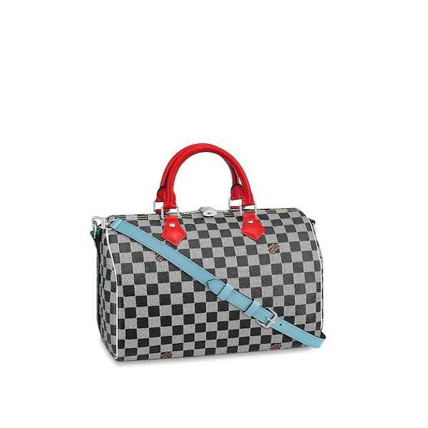 Louis Vuitton Speedy Bandouliere 30 Crossbody Bag in Damier Black/White - Stylish & Durable Handbag for Women, Perfect for Work, Travel & Everyday Use