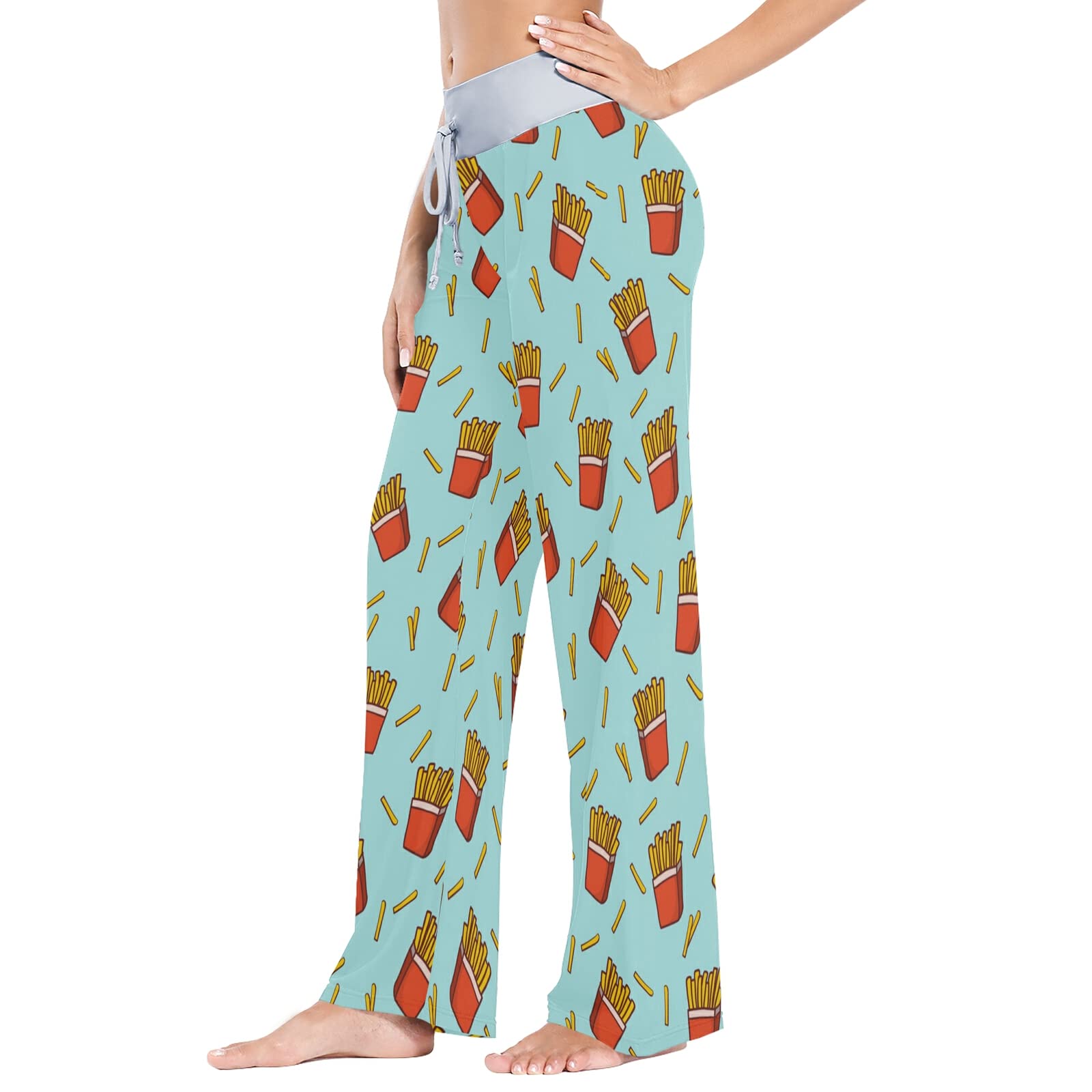 Women's Soft Cotton Pajama Pants - Loose Lounge Sleepwear with Drawstring Waist & Wide Leg Design for Ultimate Comfort - Perfect for Sleeping, Lounging & Relaxing at Home