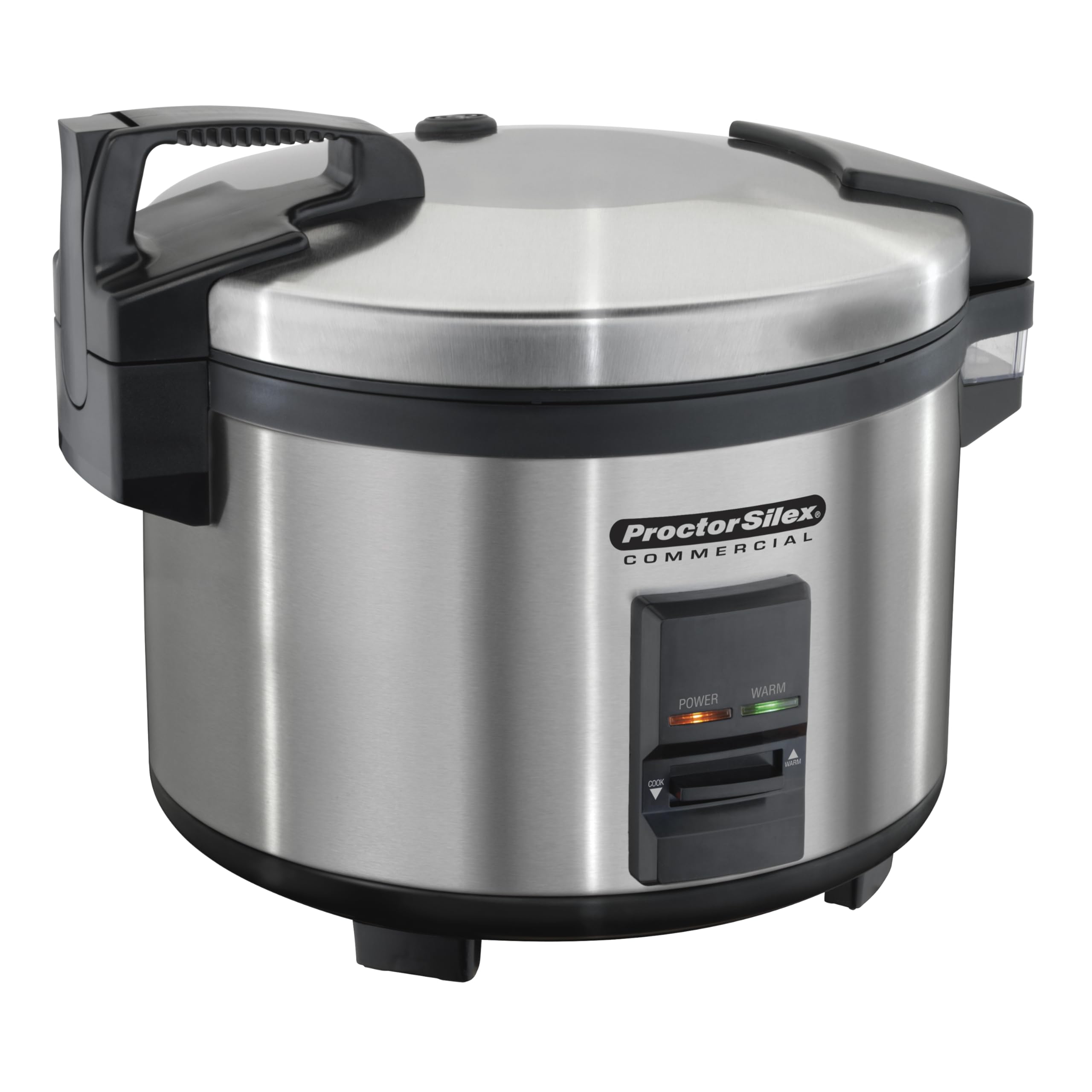 Proctor Silex Commercial 37540 40-Cup Rice Cooker & Warmer with Non-Stick Pot, Hinged Lid & Stainless Steel Housing - Perfect for Restaurants, Catering & Large Family Gatherings