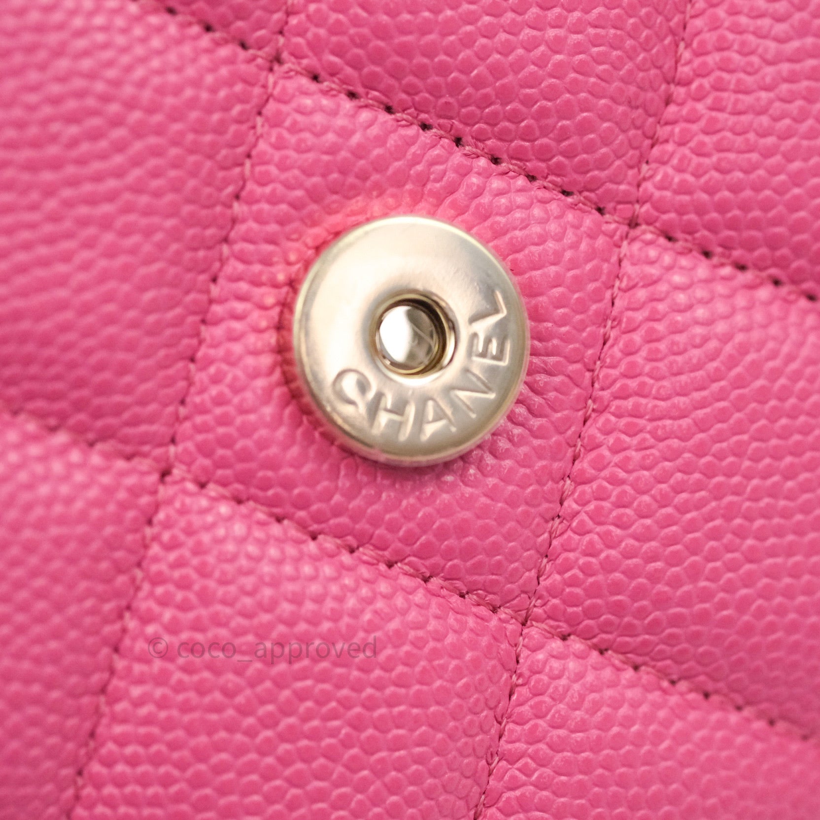 Chanel Caviar Quilted Wallet on Chain WOC in Pink with Light Gold Hardware - Perfect for Evening Events, Date Nights & Luxury Fashion Accessories