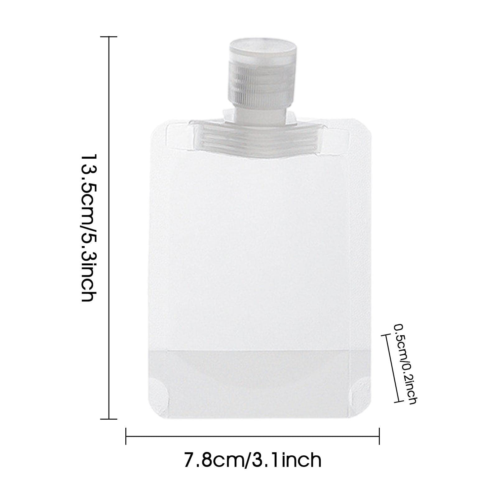 Travel Size Toiletries Bag with Refillable Squeeze Pouches & Leak-Proof Bottles (30ml/50ml/100ml) - TSA Approved Portable Containers for Shampoo, Lotion & Liquid Essentials - Perfect for Air Travel, Gym & Vacation Packing