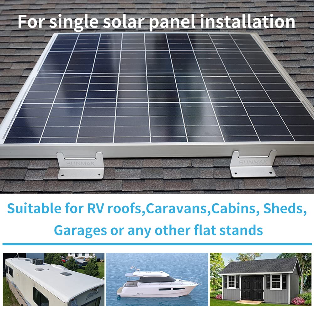 16-Pack Solar Panel Mounting Z Brackets - Lightweight Aluminum Corrosion-Resistant for RV, Boat, Yacht & Off-Grid Roof Installation | Perfect for Marine, Camping & Home Solar Systems