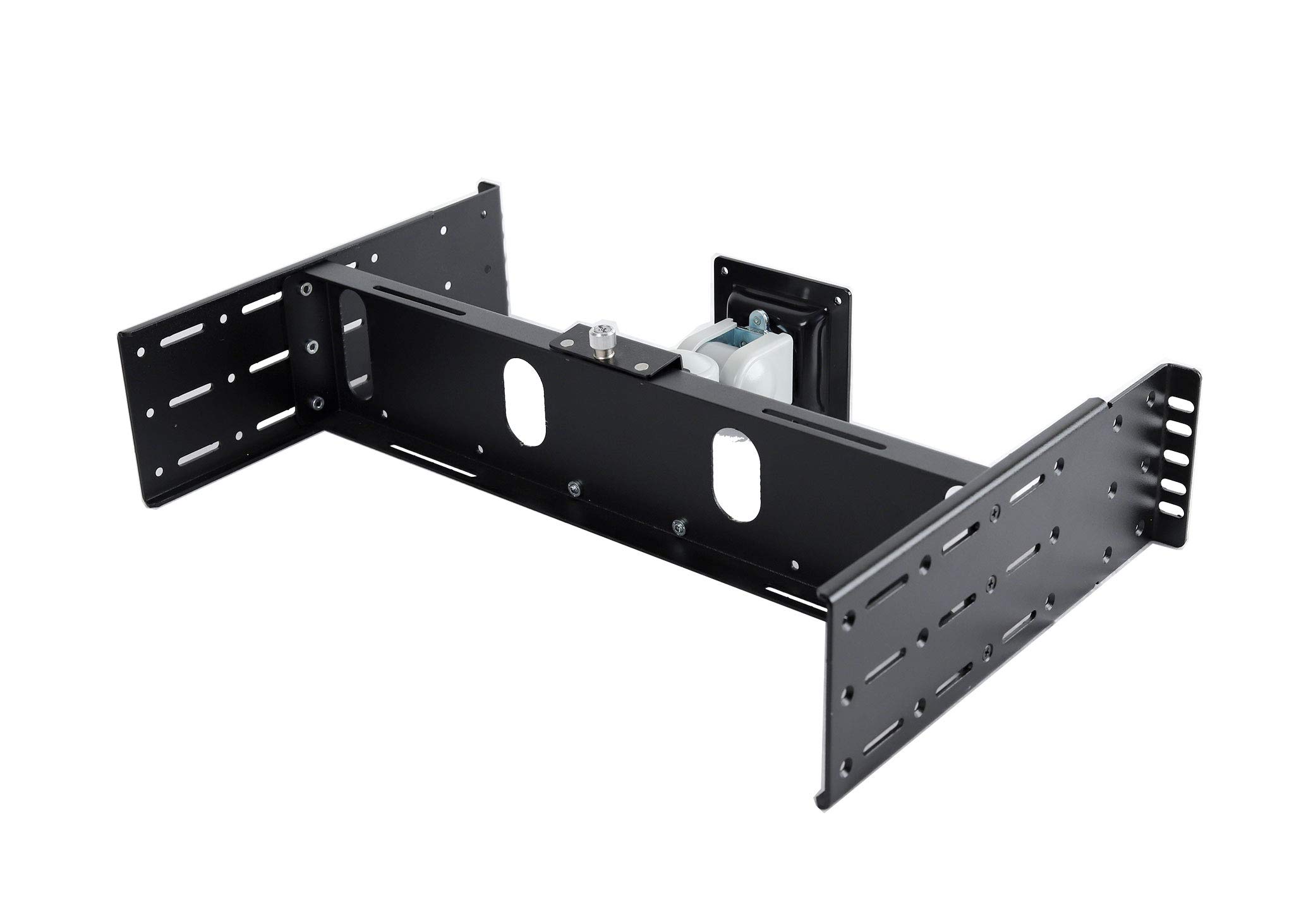 RLCD-FRAME2BK12-K2 VESA Mount LCD Monitor/TV Rack Adapter Kit - Compatible with 15-24 Inch Screens & Intel NUC Mini PC - Fits 2/4 Post 19