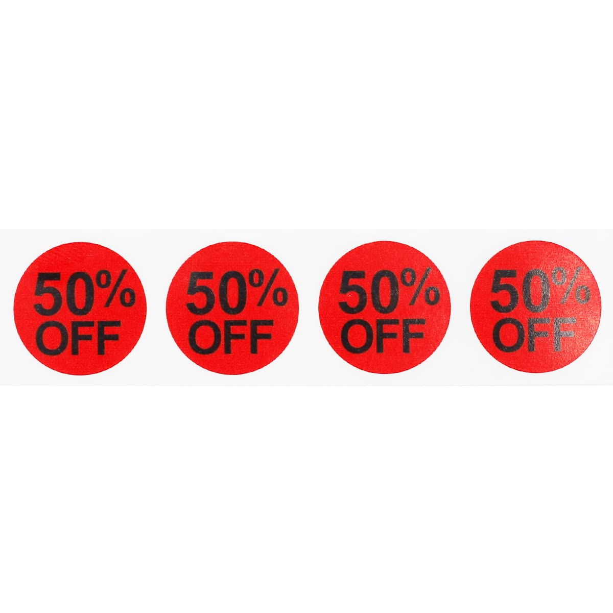 500 Labels per Roll, 3/4 Inch Round Stickers - Easy Peel, No Residue, Apparel-Safe Adhesive | Semi-Gloss Material for Retail Clearance & Discount Sales | Perfect for Pricing, Organizing & Product Tagging