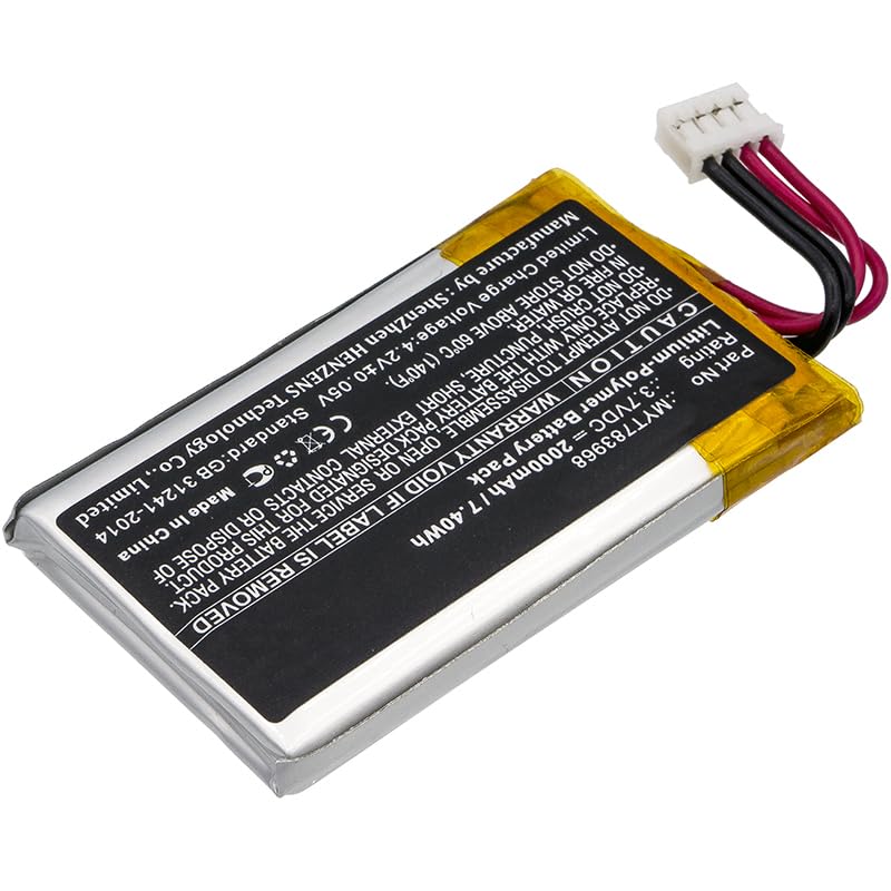 Synergy Digital Replacement GPS Battery for DeLorme AG-008727-201 & MYT783968 - 3.7V 2000mAh Li-Polymer High Capacity Battery - Perfect for Outdoor Navigation, Hiking, and Adventure Travel