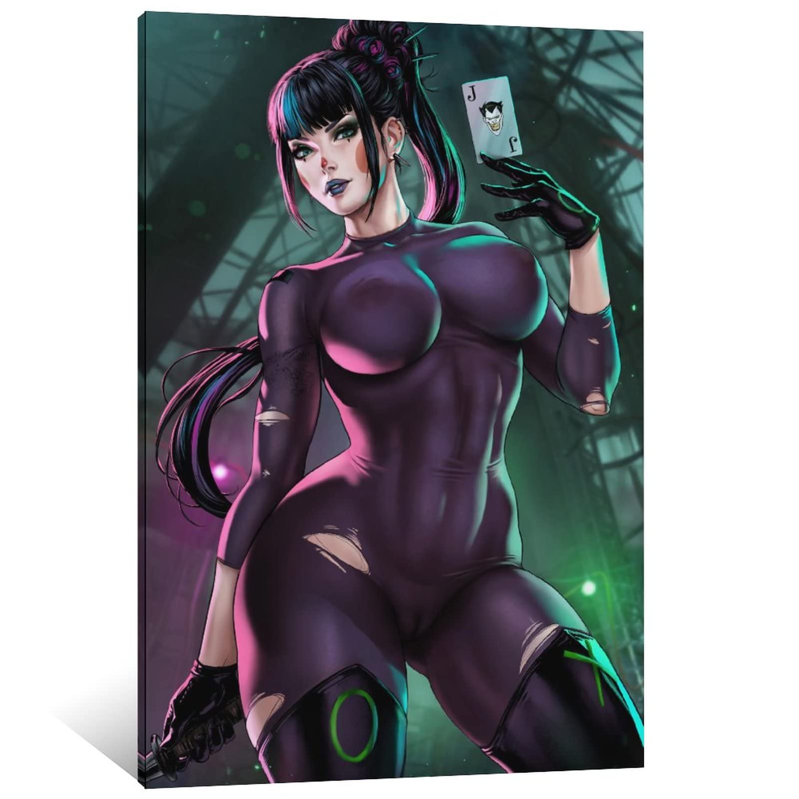 Anime Canvas Wall Art - 24x36 inch (60x90cm) Erotic Anime Poster Print for Home & Office Decor | Punchline Collection | Perfect for Bedroom, Living Room & Man Cave