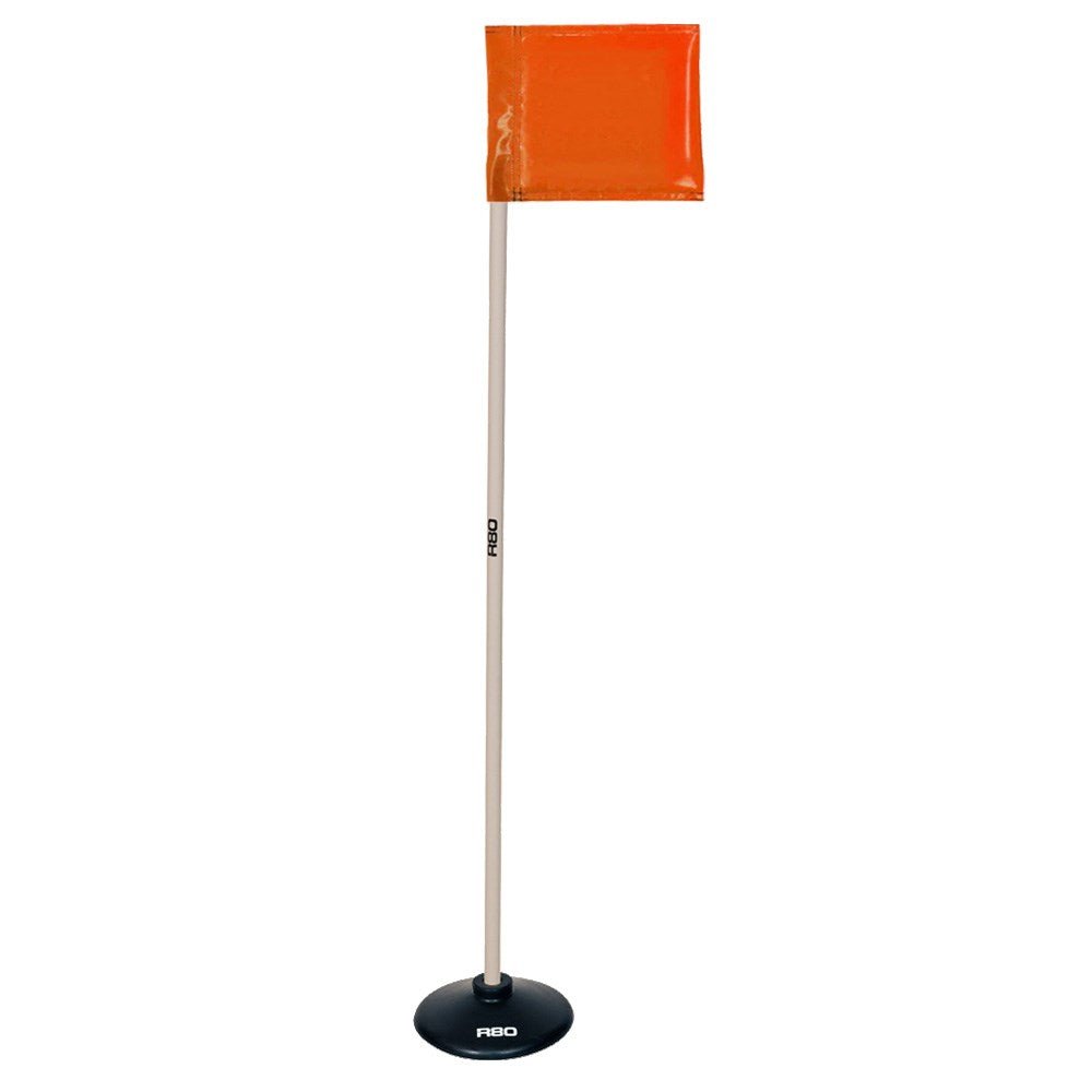 R80 Artificial Surface Indoor Pole with Rigid Flag - Perfect for Indoor Sports, Training, and Flag Football Games