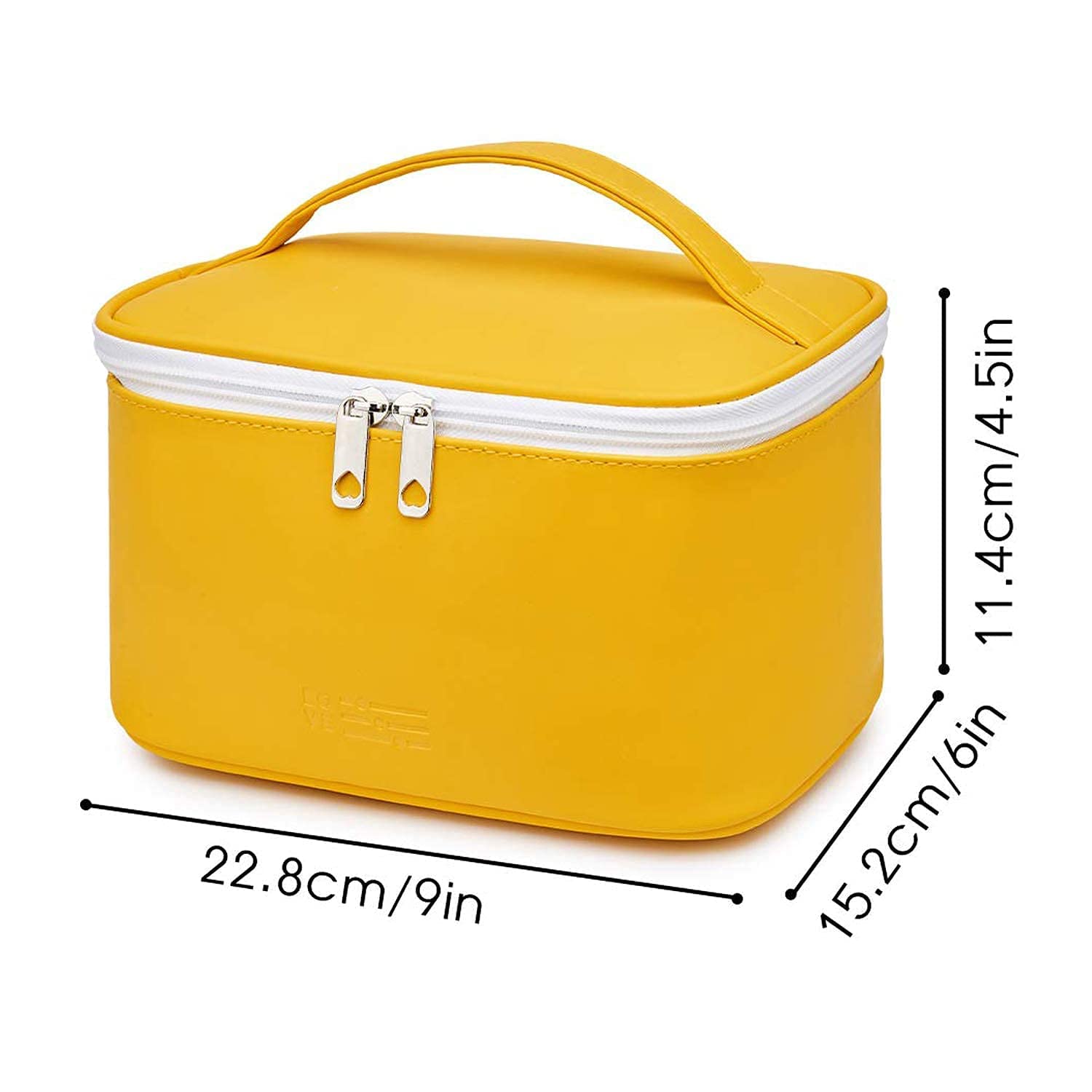 Waterproof Makeup Bag Travel Cosmetic Organizer with Zipper - Portable Toiletry Pouch for Women & Girls | Perfect for Travel, Gym, and Daily Cosmetics Storage