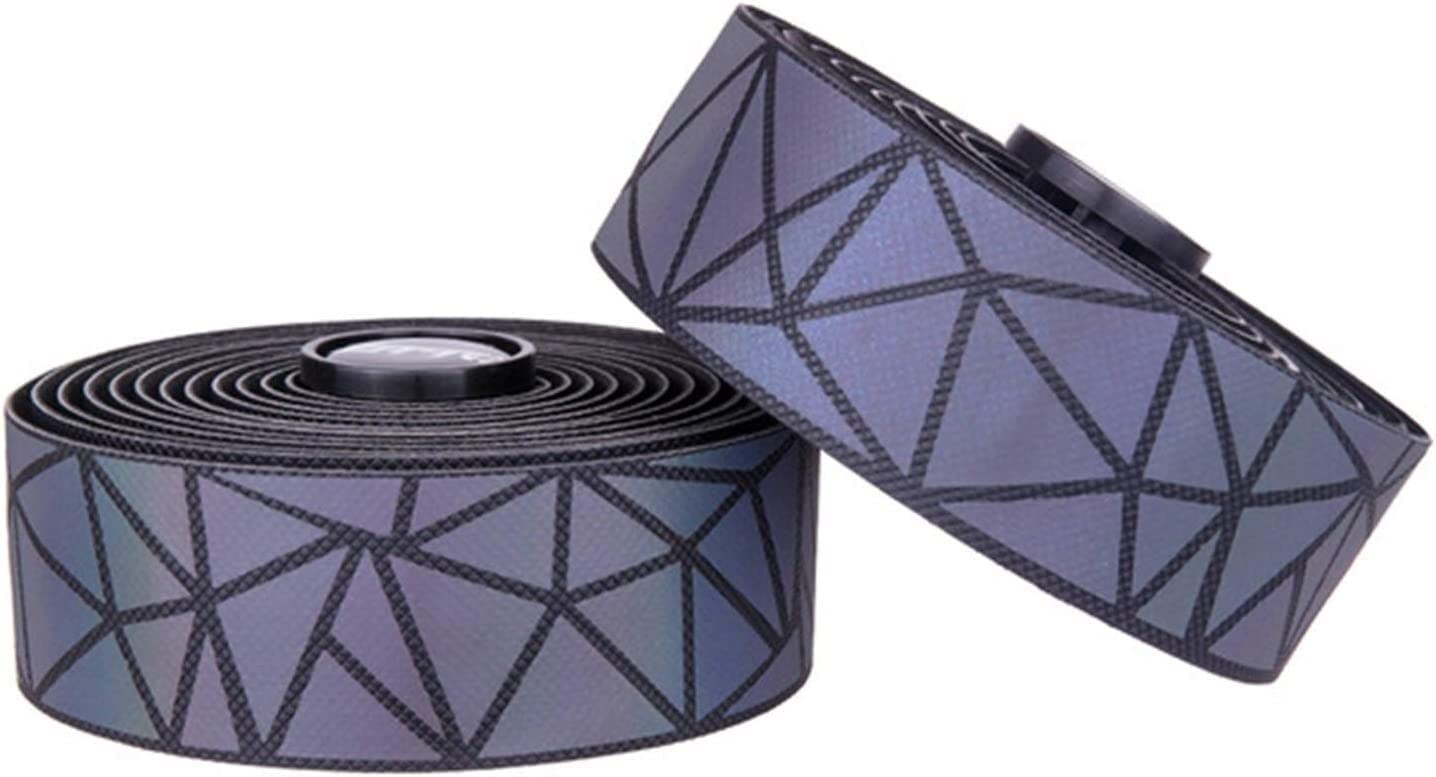 Premium Bike Handlebar Tape - Anti-Slip, Shock-Absorbing Road Bicycle Grip Wrap for Comfortable Cycling - Ideal for Road Racing, Commuting & Long-Distance Rides (Color: E)