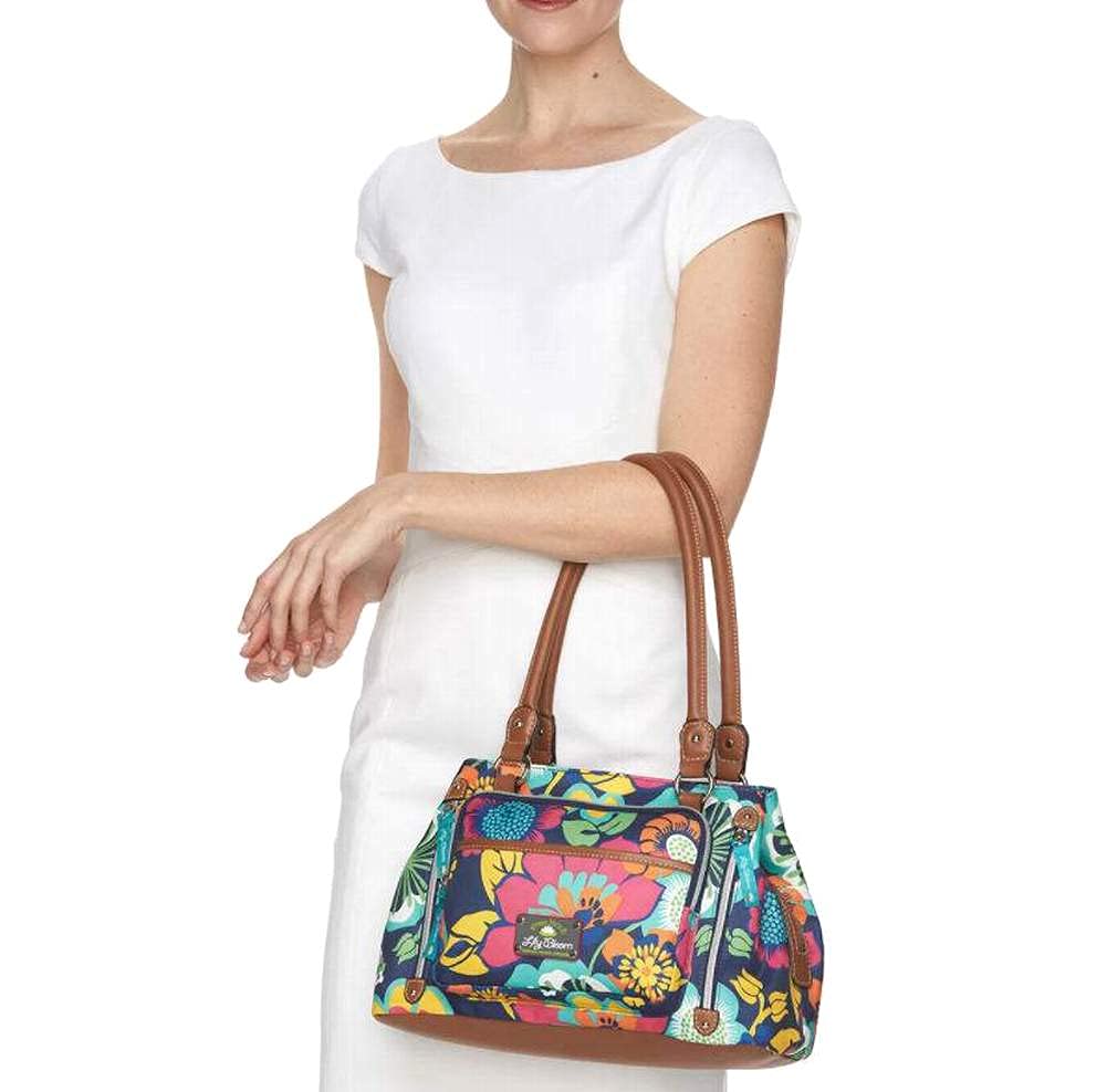 Lily Bloom Maggie Satchel Handbag for Women - Stylish Crossbody Purse with Adjustable Strap, Perfect for Work, Travel & Everyday Use