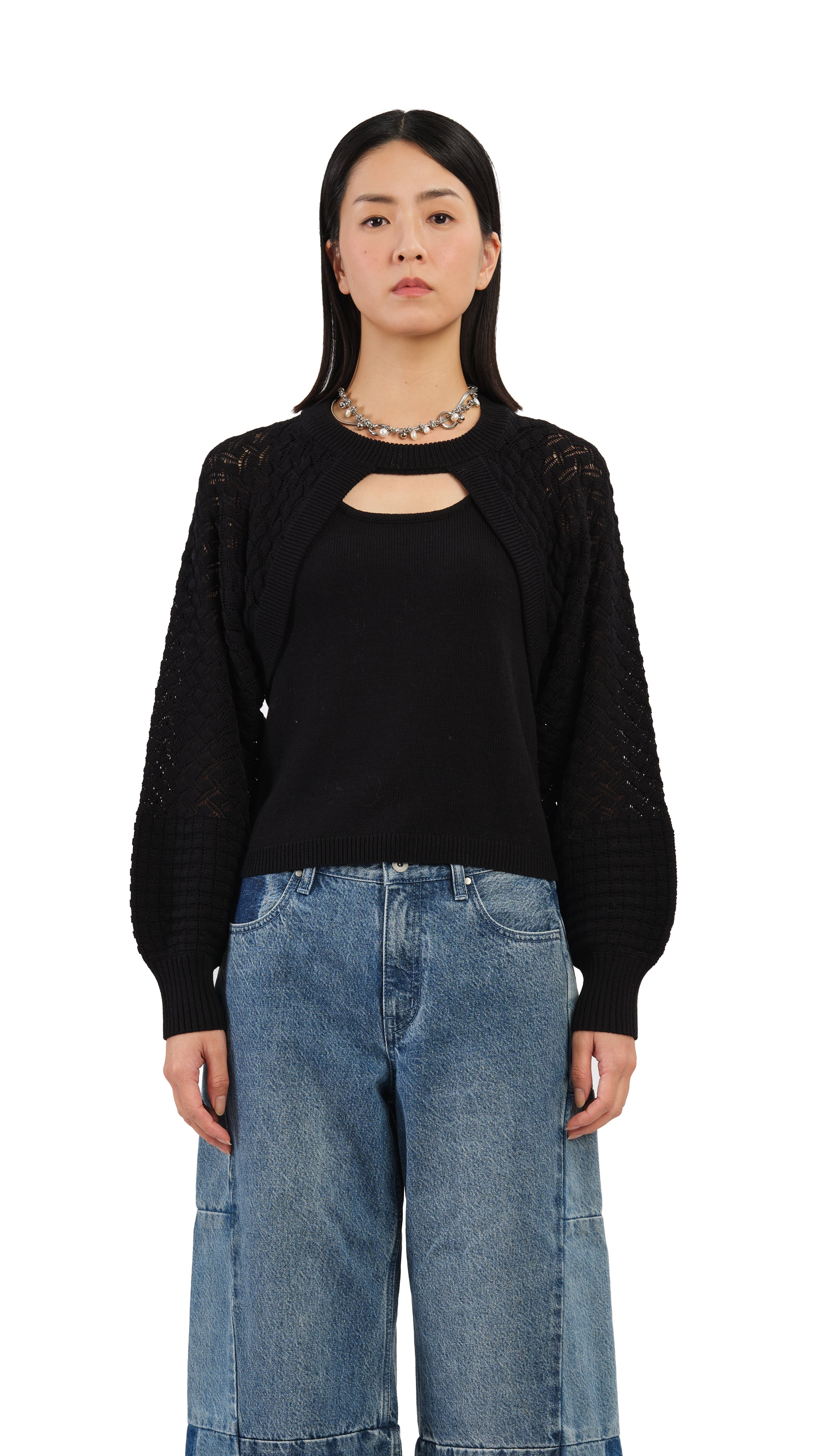 2 in 1 Women's Sweater - Convertible Cardigan & Pullover - Cozy Knit Top for Fall & Winter - Perfect for Office, Dates & Casual Outings