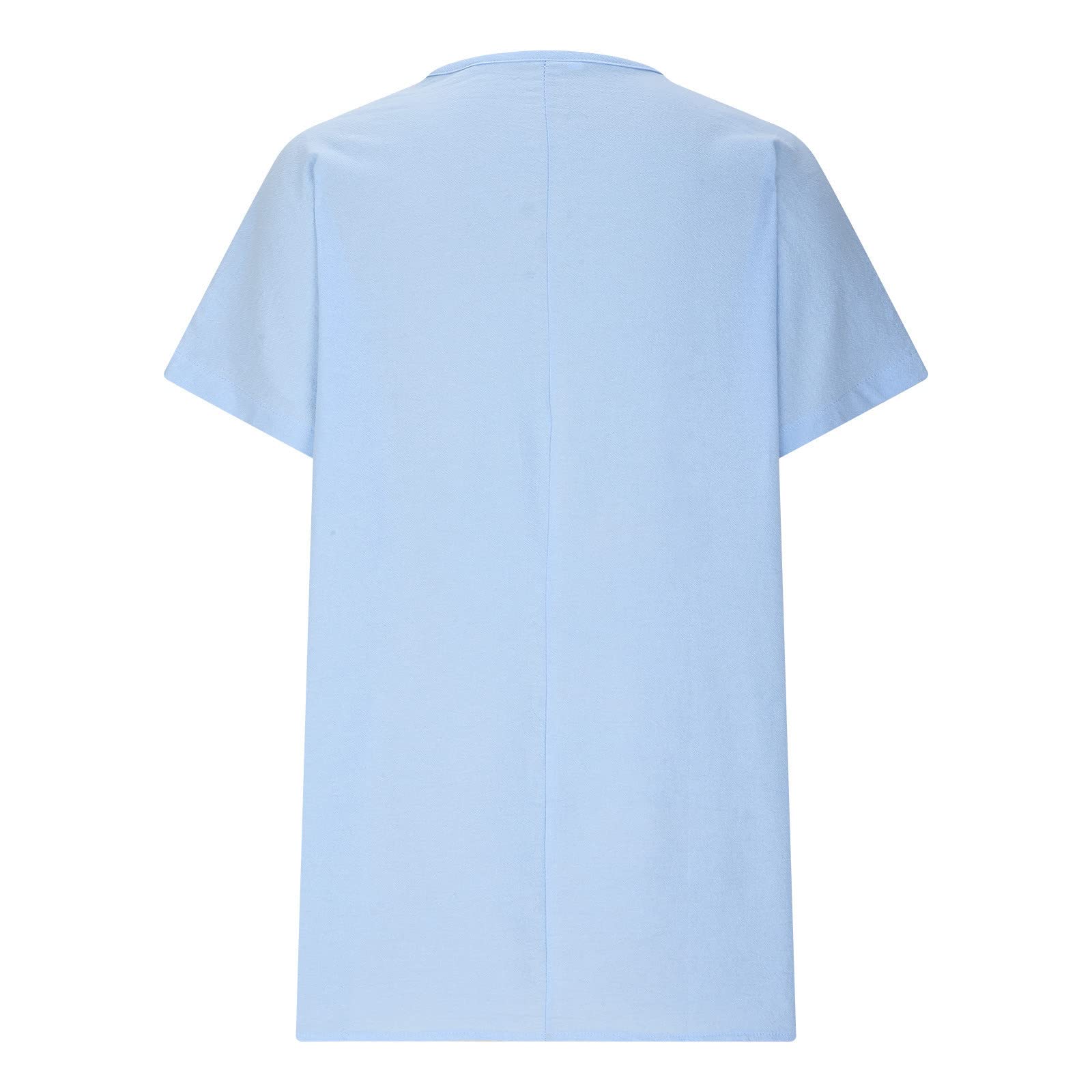AMhomely Women's V-Neck Printed T-Shirts - Comfortable Fancy Blouses & Tunics for Casual Wear, Office, and Summer Outfits | Longline Floaty Tops & Basic Shirts
