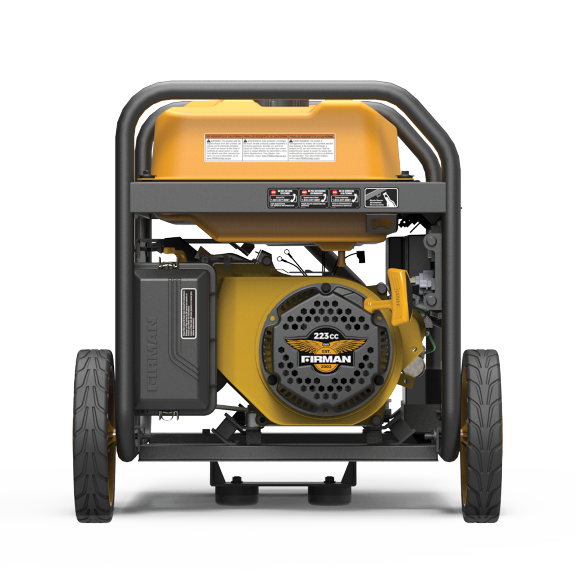 5000W Portable Gas Generator with Remote Start - 120V Quiet Inverter for Camping, RV & Emergency Power Backup