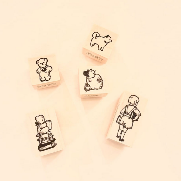 Krimgen Wooden Rubber Stamp - Cat Design for DIY Crafts, Scrapbooking & Card Making | High-Quality Handmade Stamp for Artists & Crafters