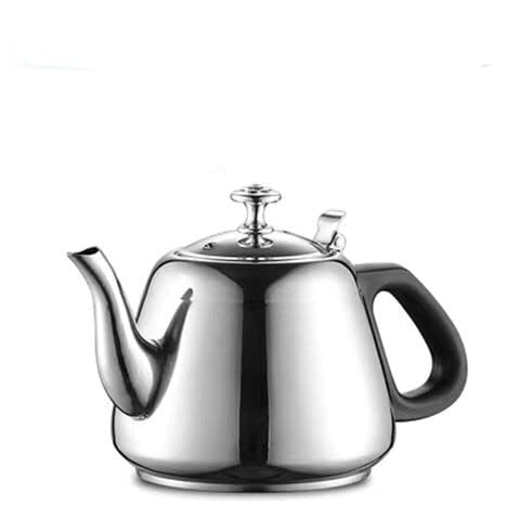 Premium Stainless Steel Whistling Tea Kettle - Large Capacity, Extra Thick Base for Gas & Electric Stoves - Perfect for Home, Office & Camping (White)