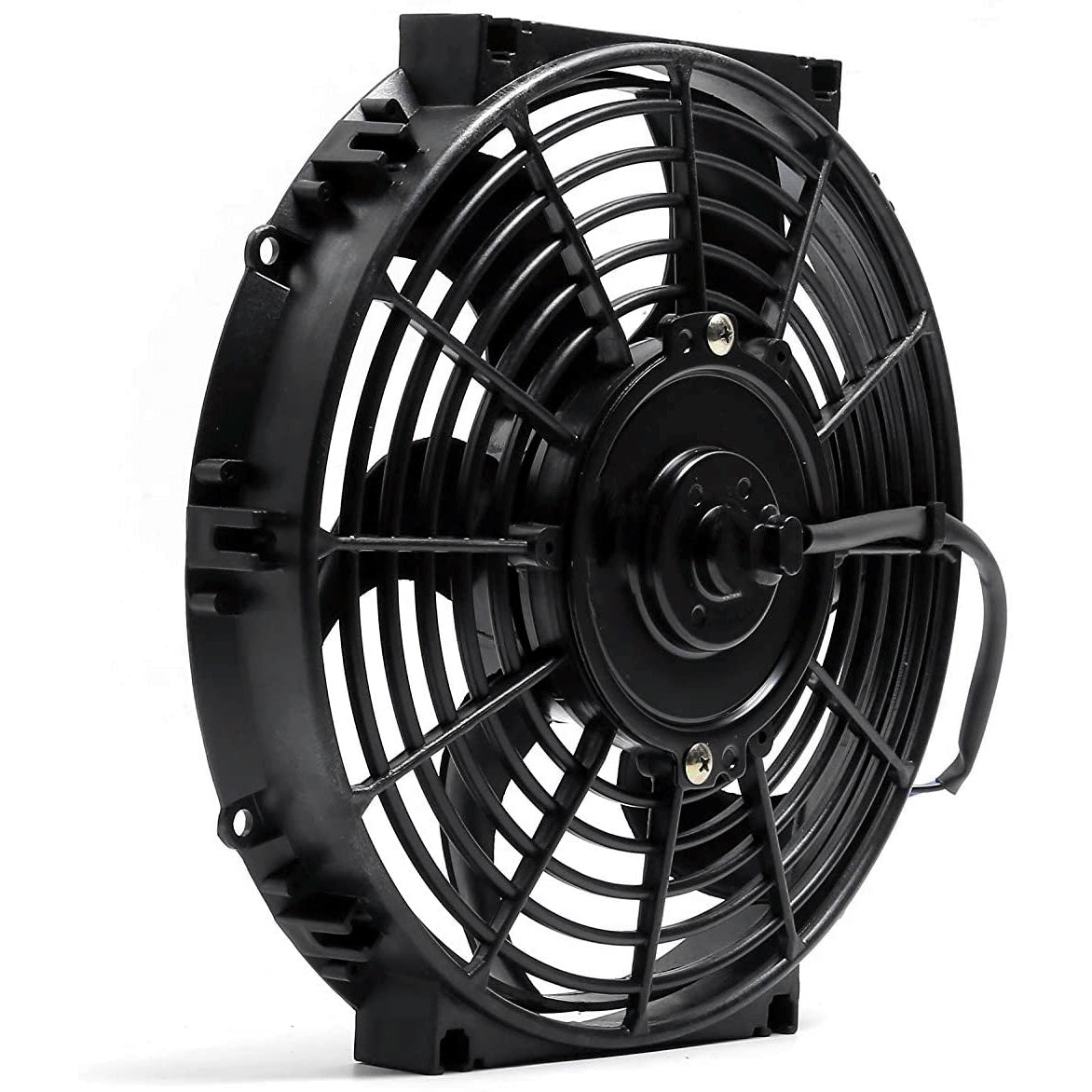 40 Row Engine Transmission Oil Cooler with Electric Fan & Hose End Temperature Switch - Heavy Duty Cooling for Trucks, SUVs, and Performance Vehicles