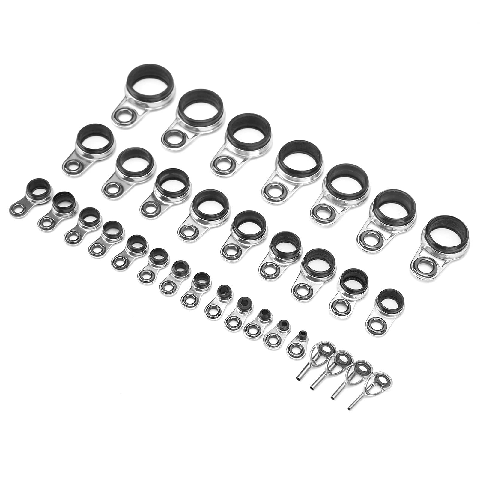 Vbestlife Ceramic Fishing Rod Guides - Durable Rod Eyes for Building & Repairing Fishing Rods - Ideal for Freshwater, Saltwater & Ice Fishing Accessories