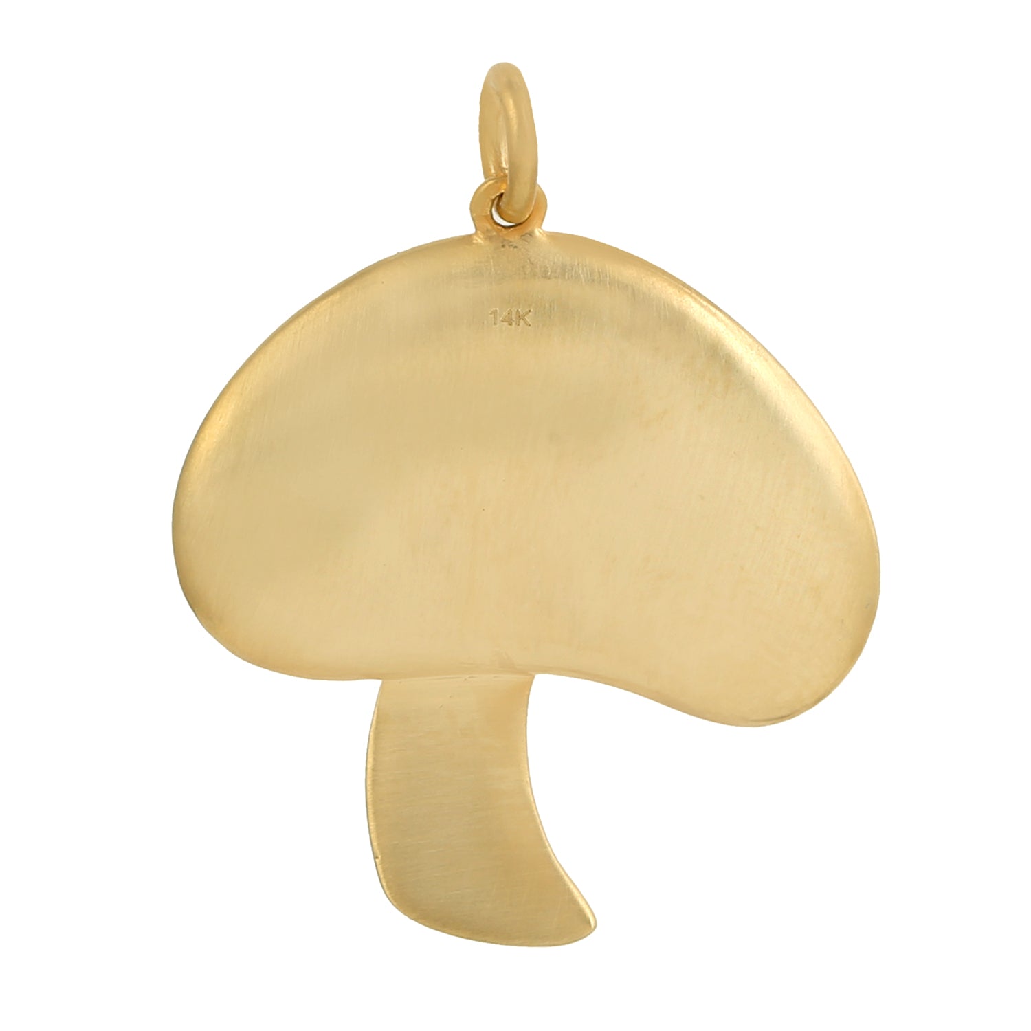 14K Yellow Gold Blue Topaz Bezel Set Diamond Mushroom Pendant Necklace - Elegant Jewelry Gift for Women, Perfect for Birthdays, Anniversaries & Special Occasions