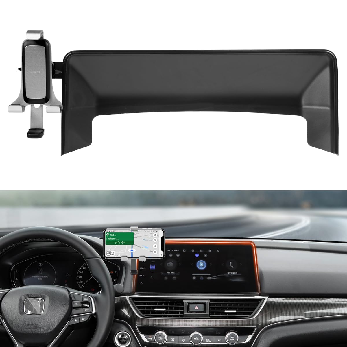 **Autorder Universal Car Phone Holder for Honda Accord 2018-2022 - Air Vent Mount with 360° Rotation, Hands-Free Clip for Secure Phone Mounting - Perfect for GPS Navigation & Safe Driving**