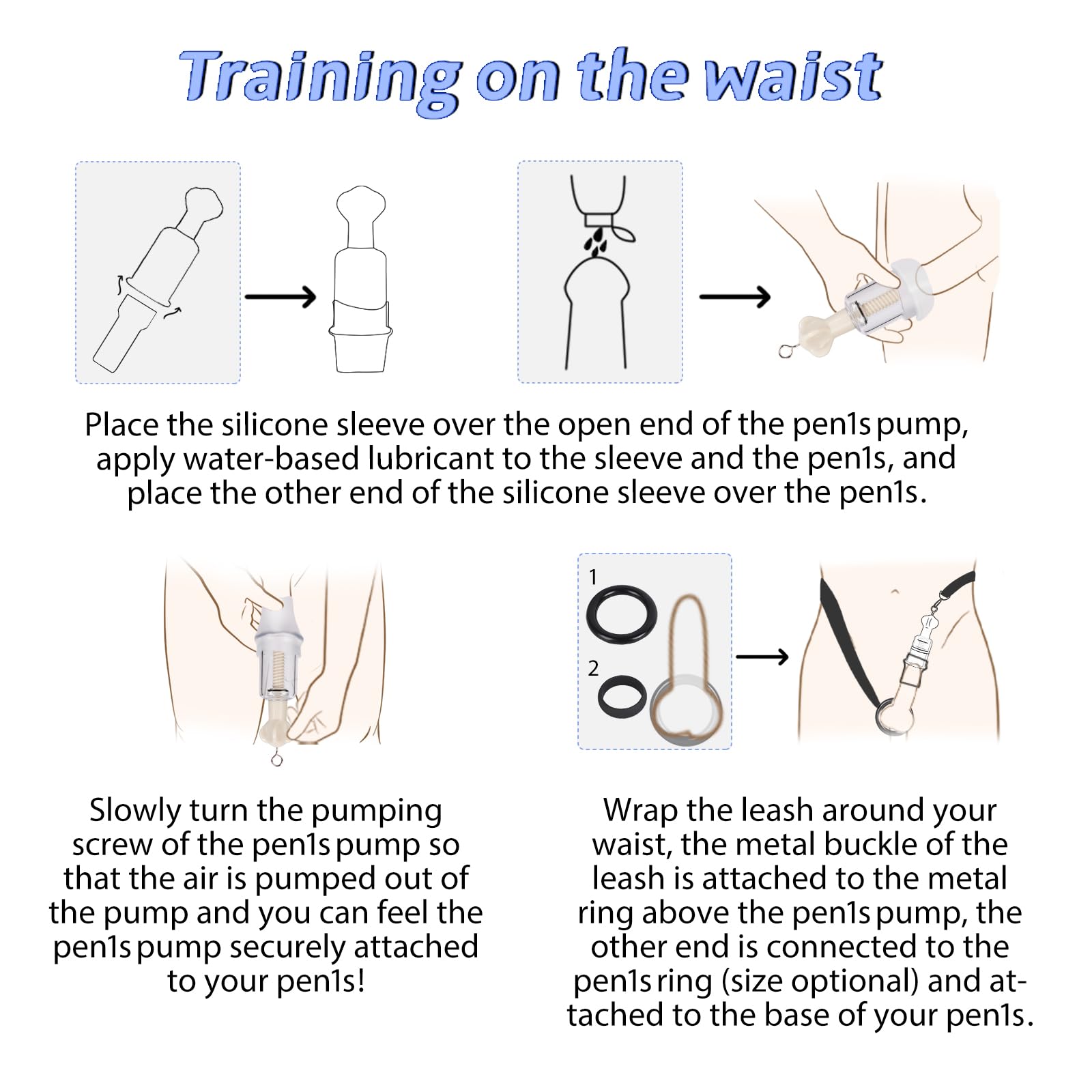 **Penis Extender & Pump Kit for Men – Adjustable Traction Device for Enlargement & Erection Training | Dual-Wear Design for Comfort | Adult Male Enhancement Sex Toys – Perfect for Home Use & Couples Play**