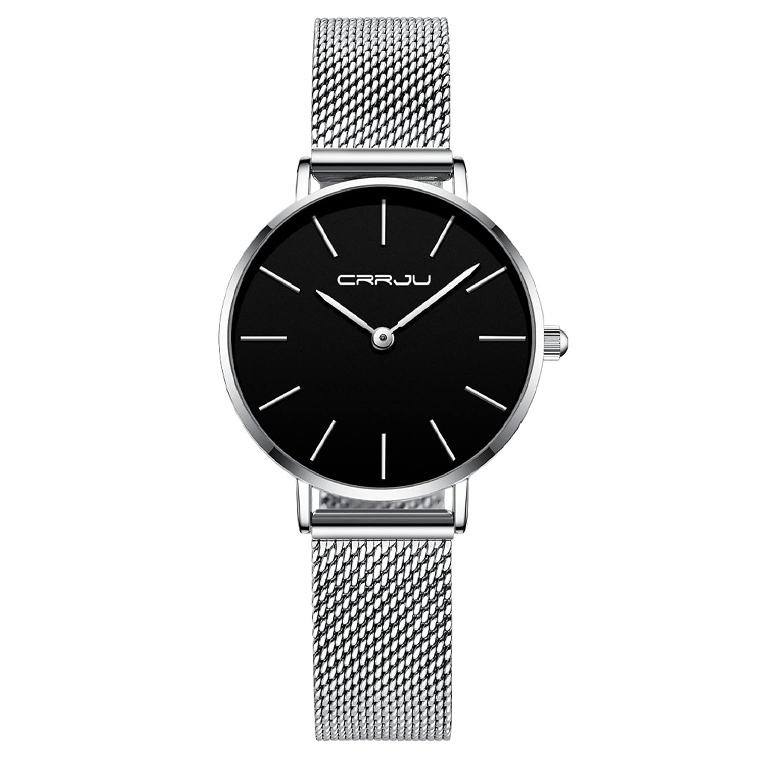 FIZILI 5.3mm Ultra-Thin Minimalist Watch - 41mm Men's & 32mm Women's Waterproof Stainless Steel Fashion Watch for Everyday Wear, Business & Casual Occasions