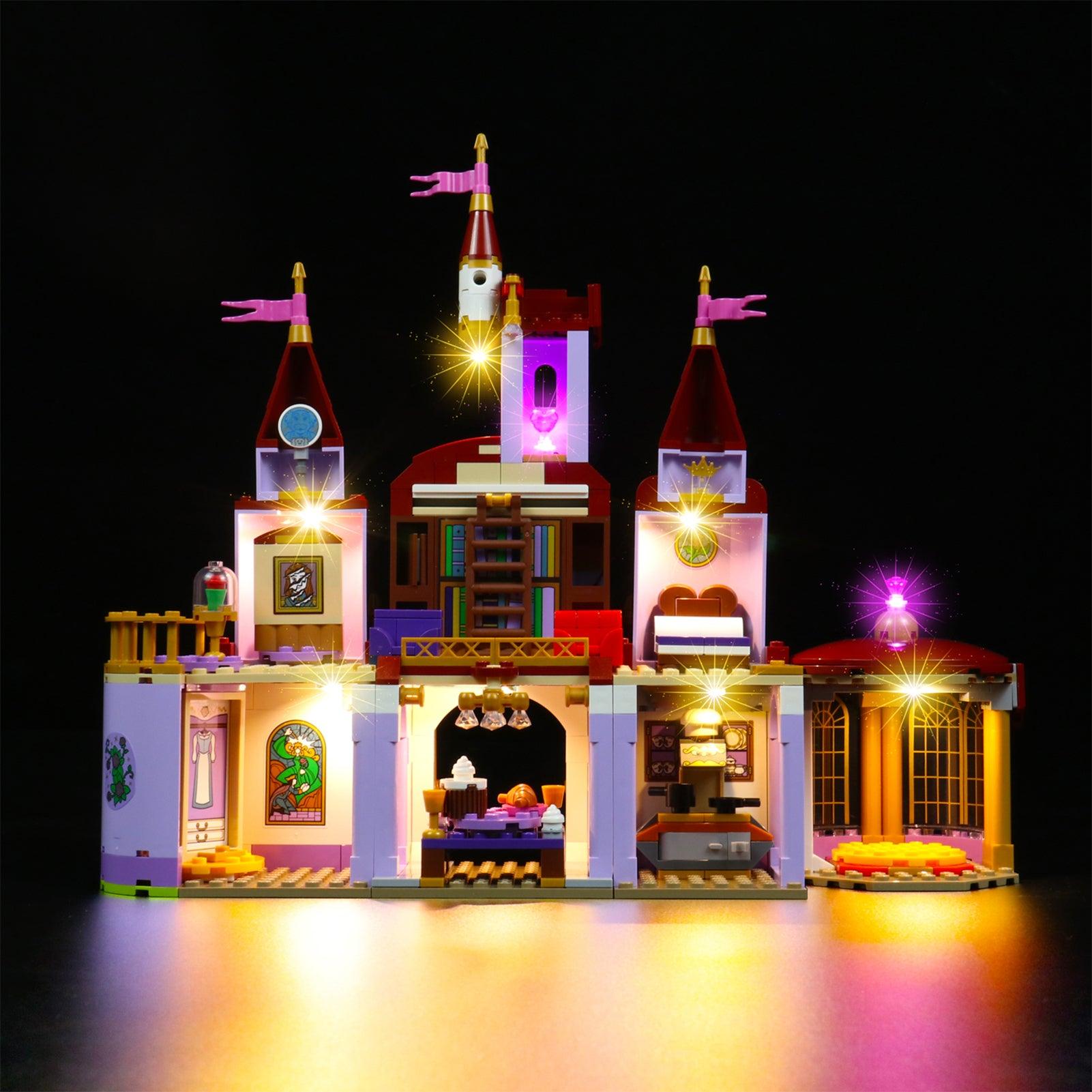 LEGO Disney Belle and The Beast's Castle 43196 Light Kit - LED Lighting Set for LEGO Building Blocks | Enhance Your Disney Princess Castle Display for Home Decor & Collectors