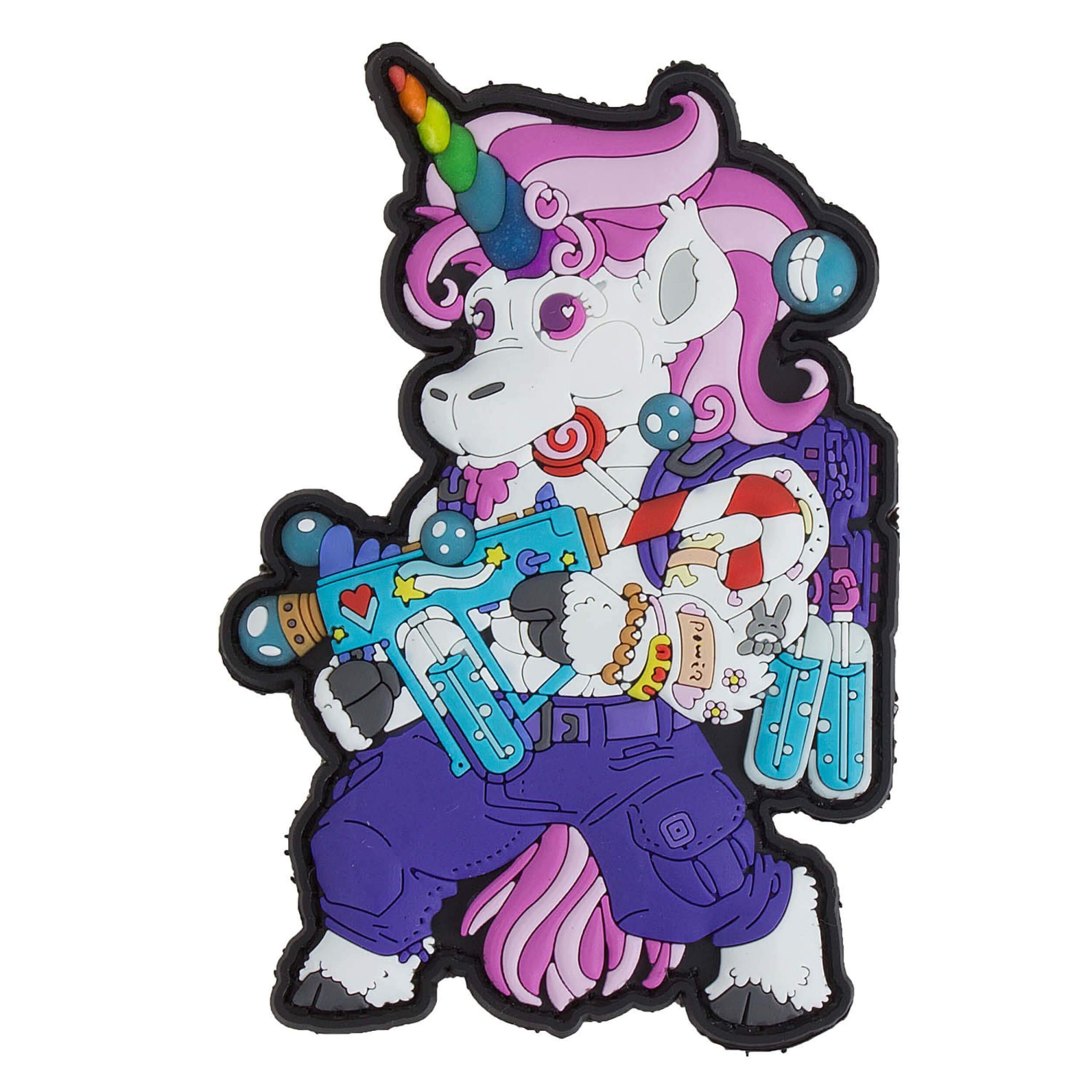 TacOpsGear Candy Corn Unicorn Patch for Kids - Einhorn Design, Anti-Cancer Awareness, Halloween Costume Accessory & Backpack Decoration